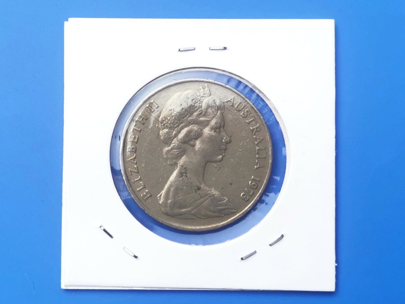 【易洋钱喜】第十三场 外国硬币专场 0元起拍 满百包邮 1973年，澳大利亚20分