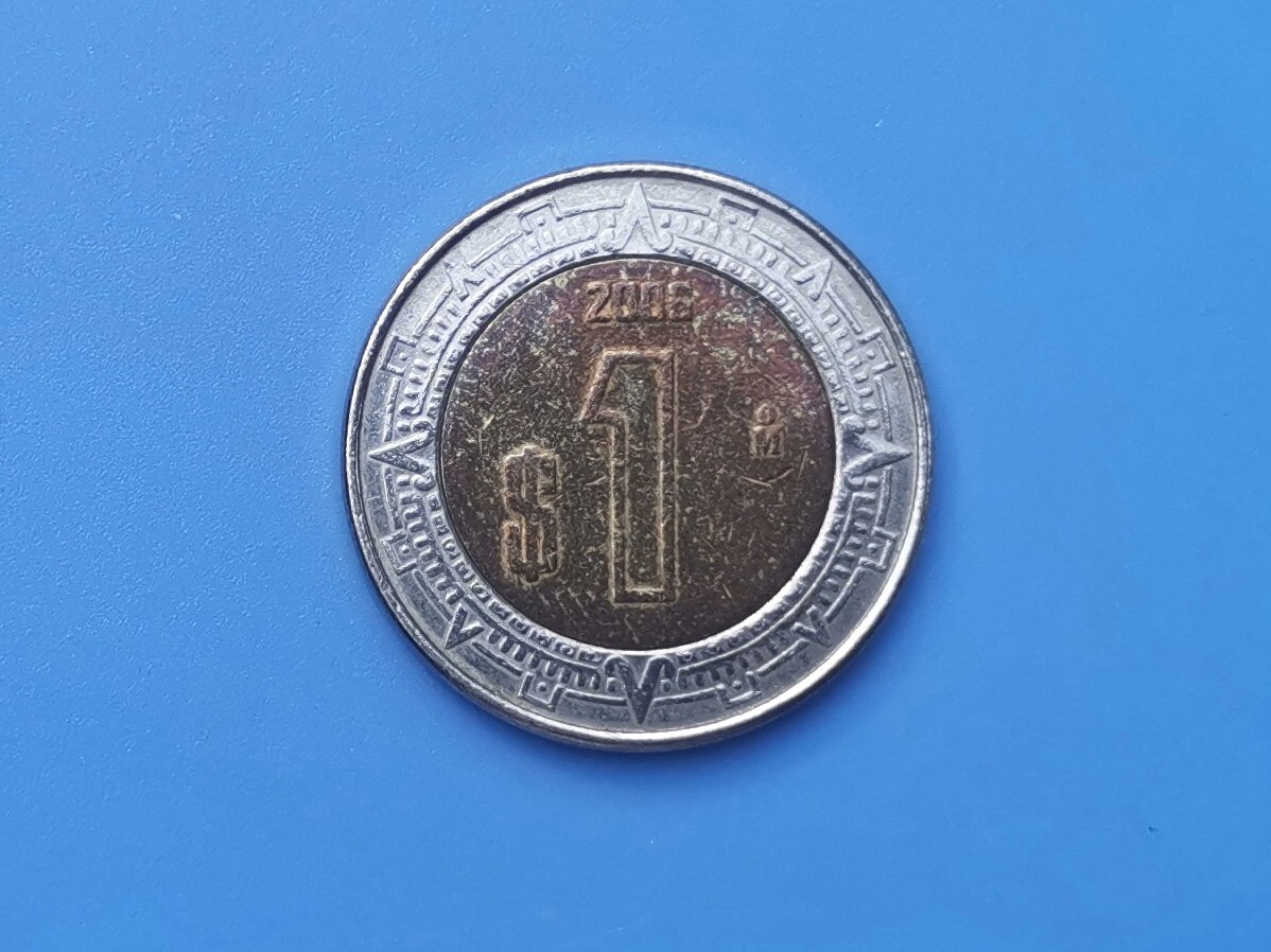 【易洋钱喜】第十三场 外国硬币专场 0元起拍 满百包邮 墨西哥一比索双色币