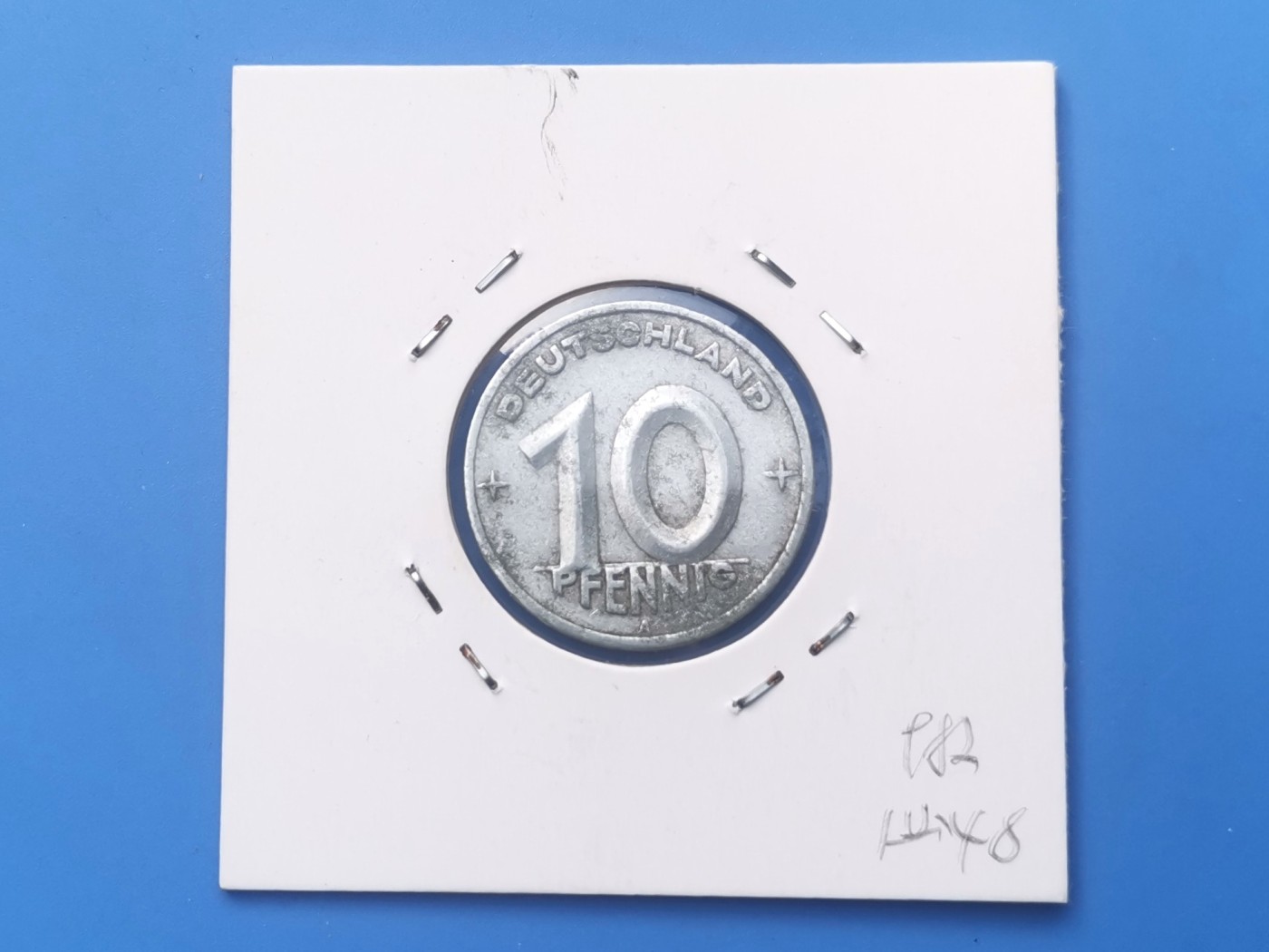 【易洋钱喜】第十三场 外国硬币专场 0元起拍 满百包邮 东德第一版铝币，10芬尼