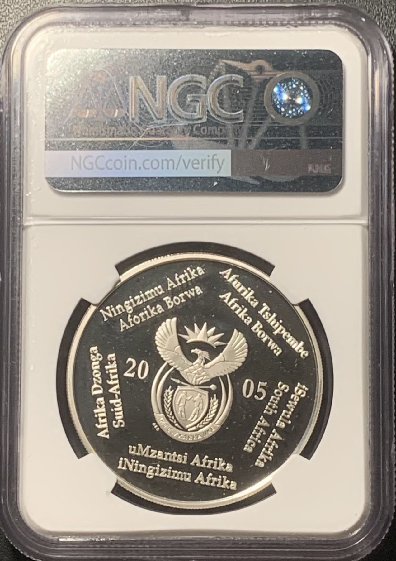 紫瑗钱币——第324期拍卖 南非 2005年 德国世界杯 2兰特 银币 NGC PR69 UC