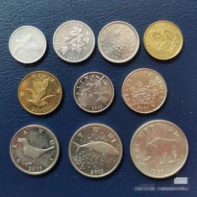 克罗地亚 套币 全10枚 品相如图 邮费自理 - 克罗地亚 套币 全10枚 品相如图 邮费自理