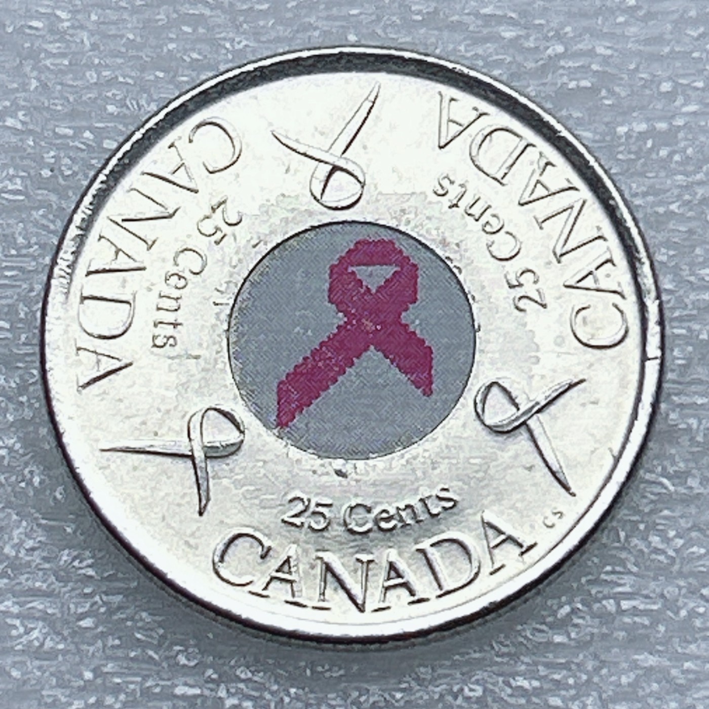 全场一元起拍 世界钱币散币专场 第37期 加拿大2006年25分彩色纪念币