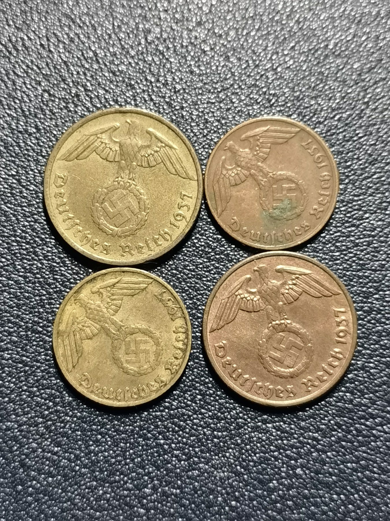 🎉🎊乐享宝藏💎💰~20231118专场 德国10、5、2、1芬尼~1937年