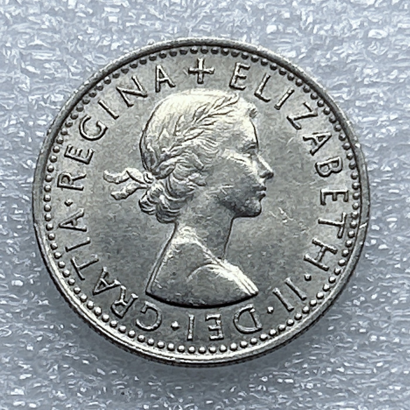 全场一元起拍 世界钱币散币专场 第37期 1966年英国6便士铜镍币幸运币 原光好品