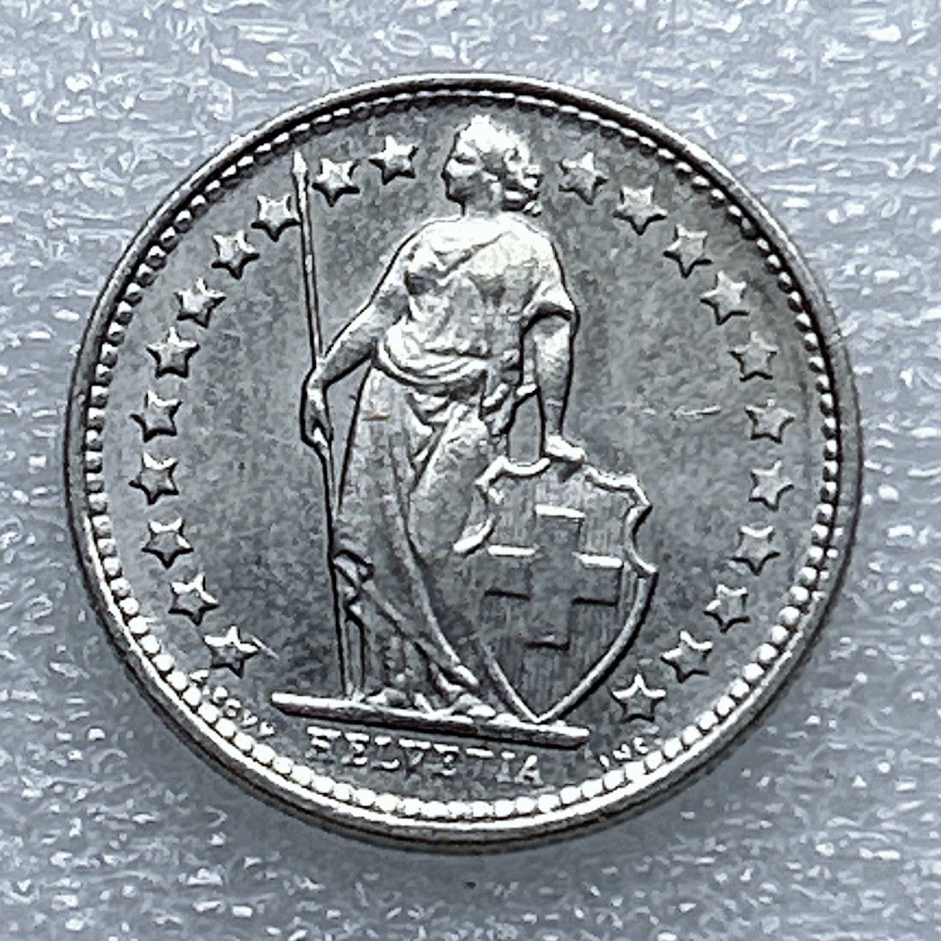 全场一元起拍 世界钱币散币专场 第37期 瑞士1975年1/2法朗镍币