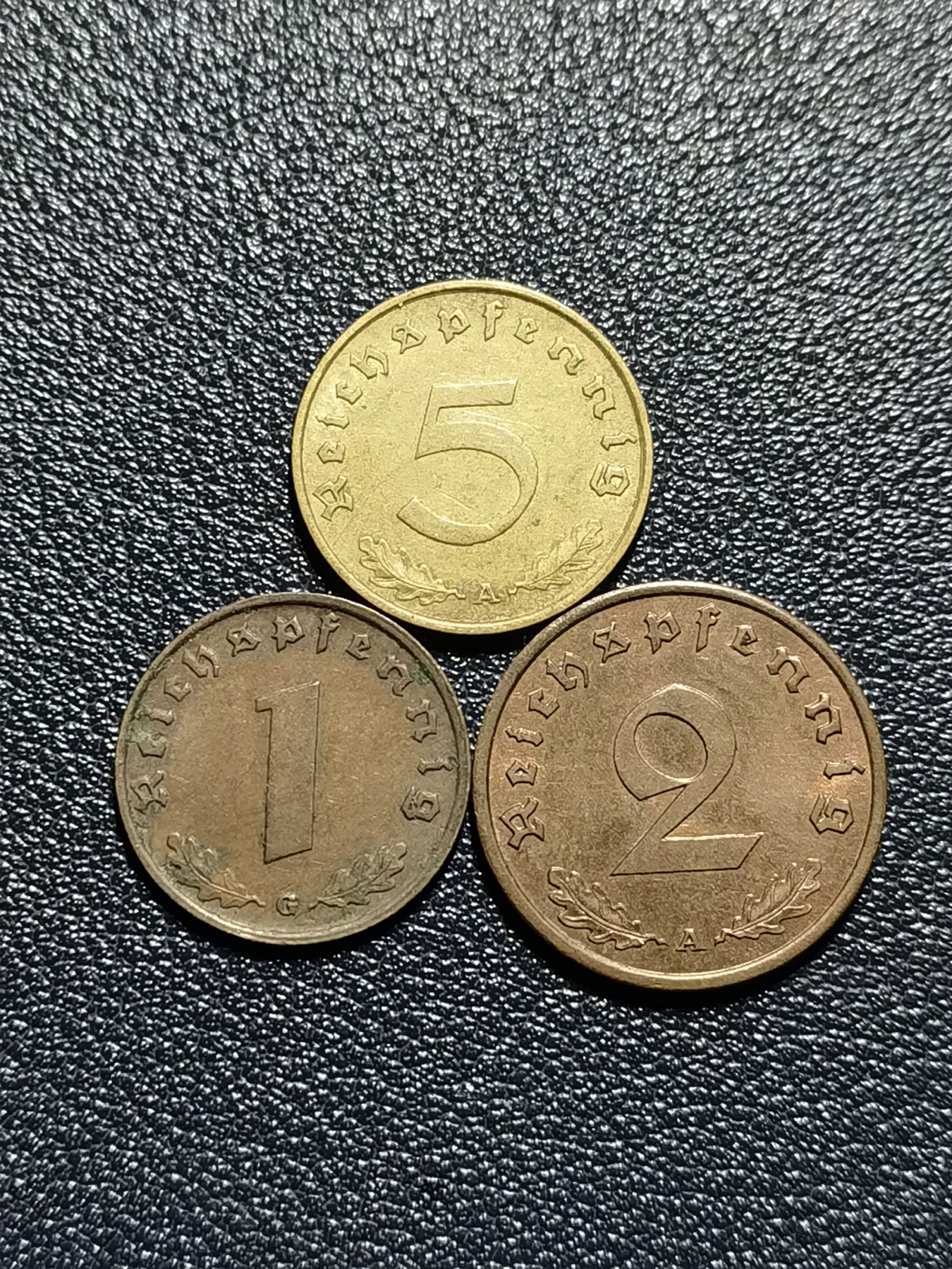 🎉🎊乐享宝藏💎💰~20231118专场 德国5、2、1芬尼~1939年
