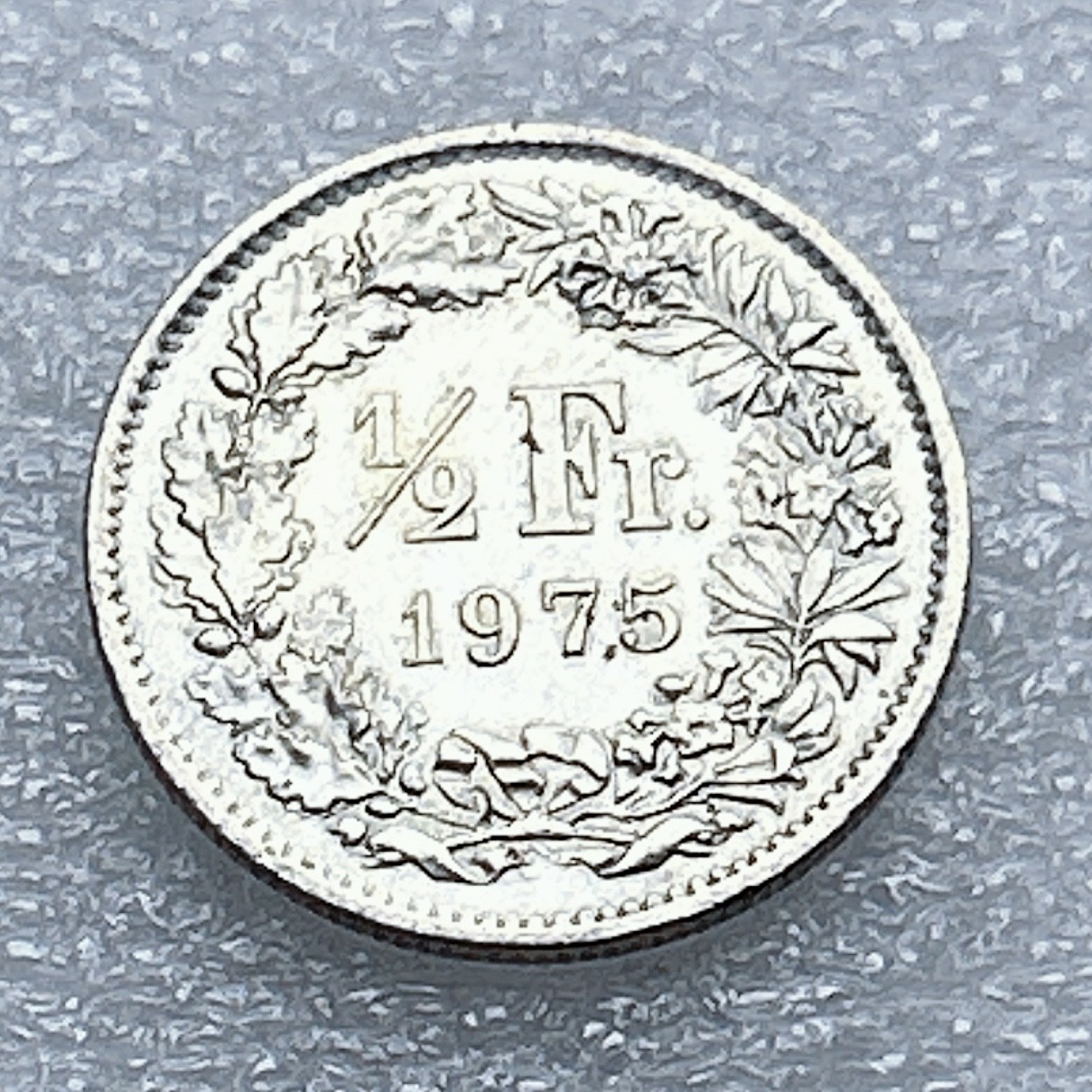 全场一元起拍 世界钱币散币专场 第37期 瑞士1975年1/2法朗镍币