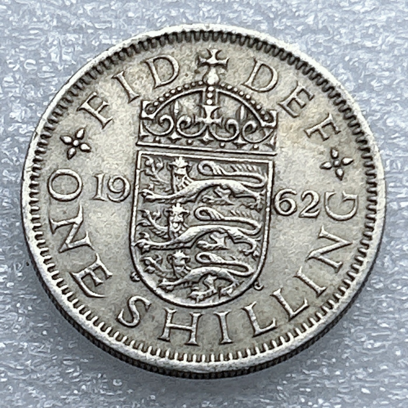 全场一元起拍 世界钱币散币专场 第37期 英国1先令硬币（英格兰三狮版）1962年