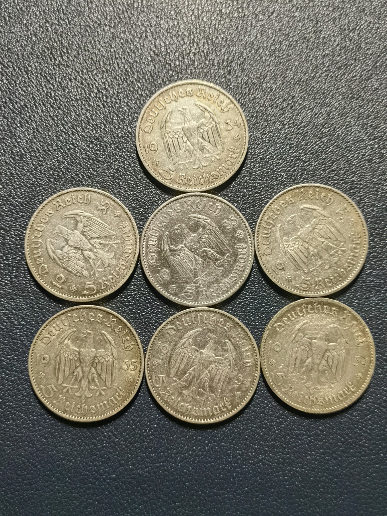 🎉🎊乐享宝藏💎💰~20231118专场 德国5马克银币7枚~波兹坦教堂