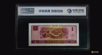 评级人民币，纪念钞单张 961满堂彩，HN35698881，豹子身。