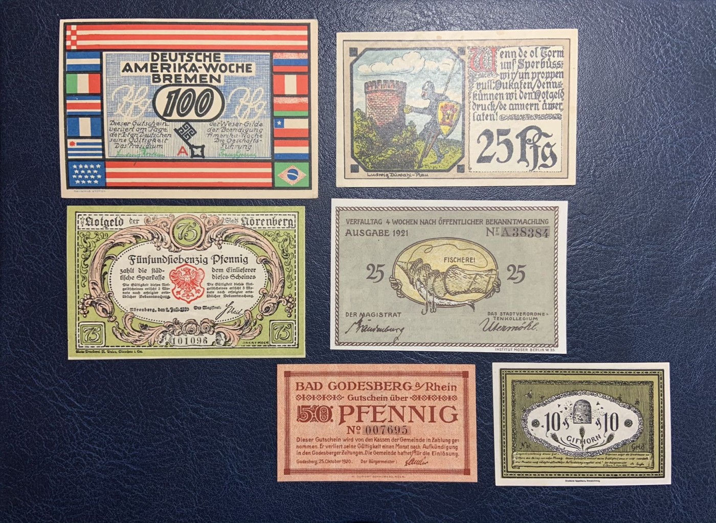 收藏联盟Quantum Auction 第303期拍卖  德国1923年紧急状态币一套 品相UNC 年代久远，可能存在轻微瑕疵，要求高者慎拍