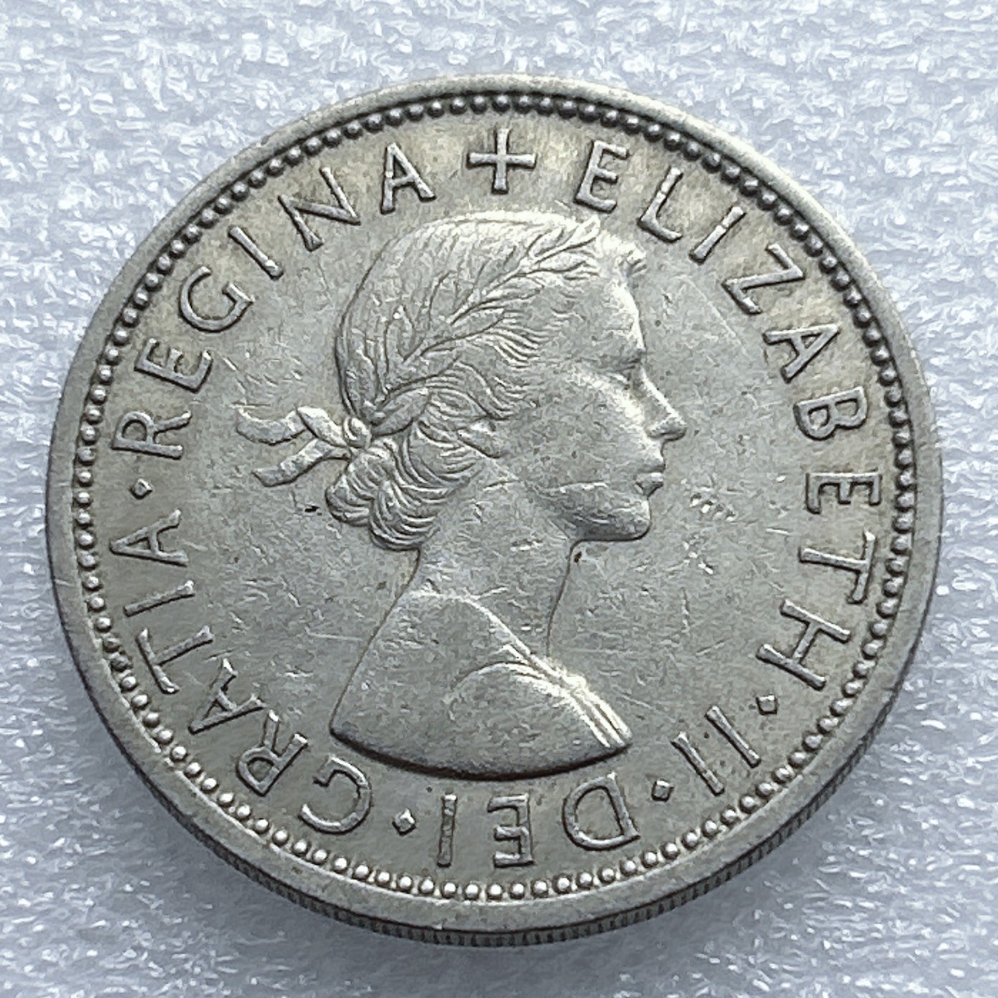 全场一元起拍 世界钱币散币专场 第37期 1966年英国2先令硬币 伊丽莎白二世时期 