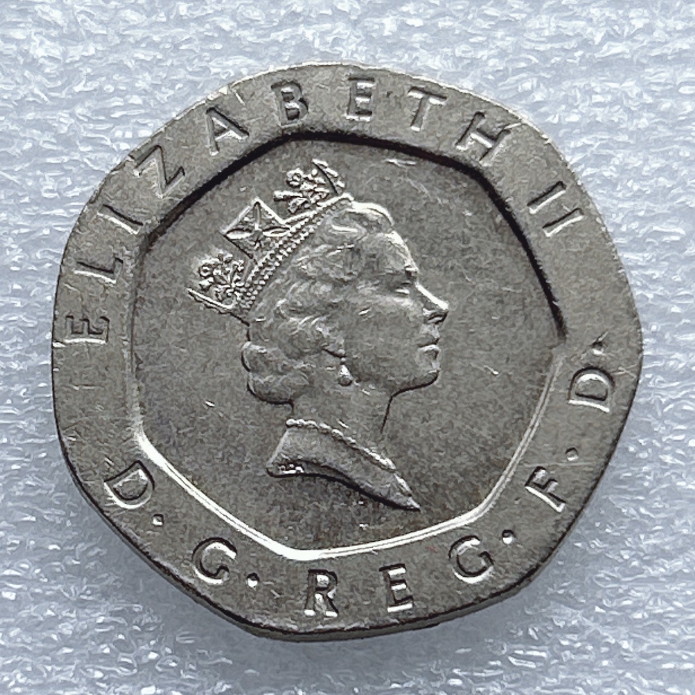 全场一元起拍 世界钱币散币专场 第37期 英国1991年20便士 多边异形 好品