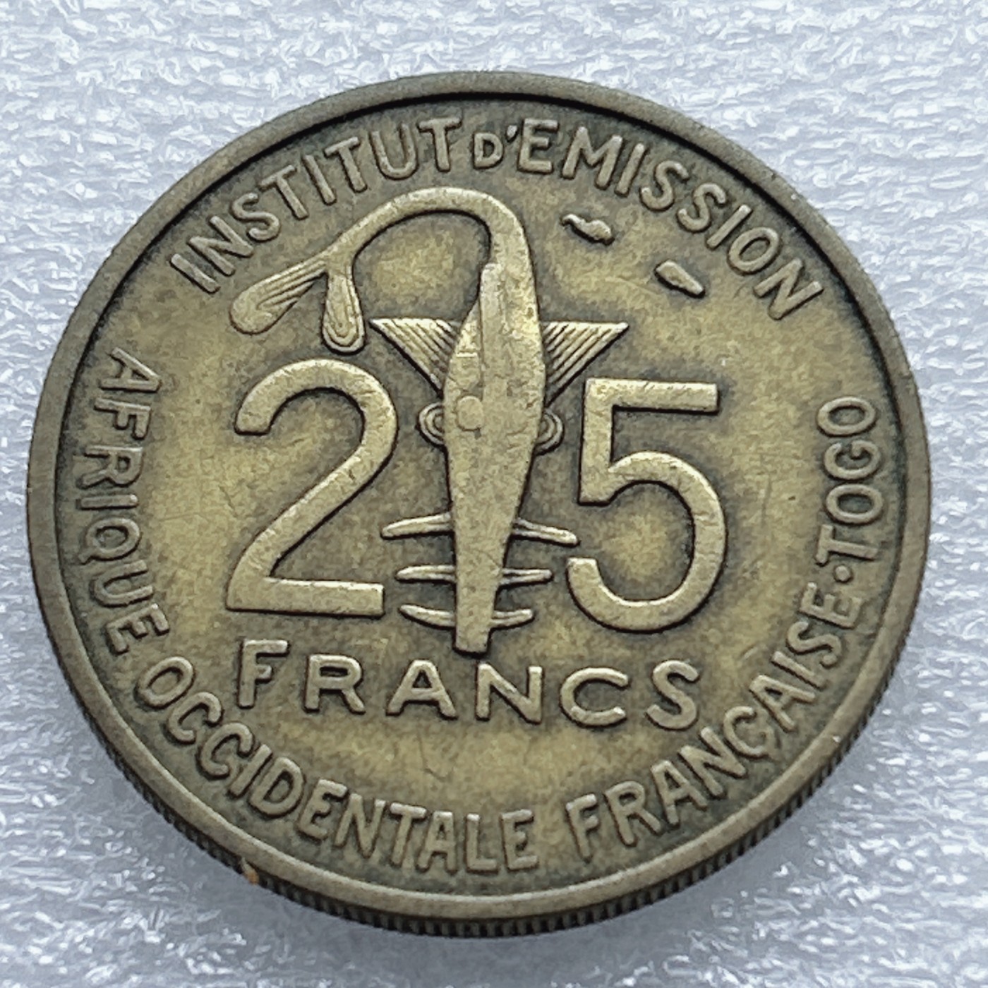 全场一元起拍 世界钱币散币专场 第37期 西非1957年25法朗铜币 好品