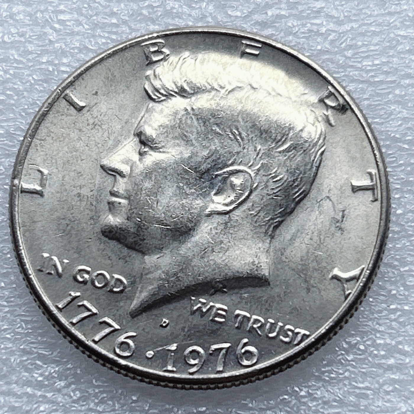 全场一元起拍 世界钱币散币专场 第37期 1976年美国50分纪念币 原光品