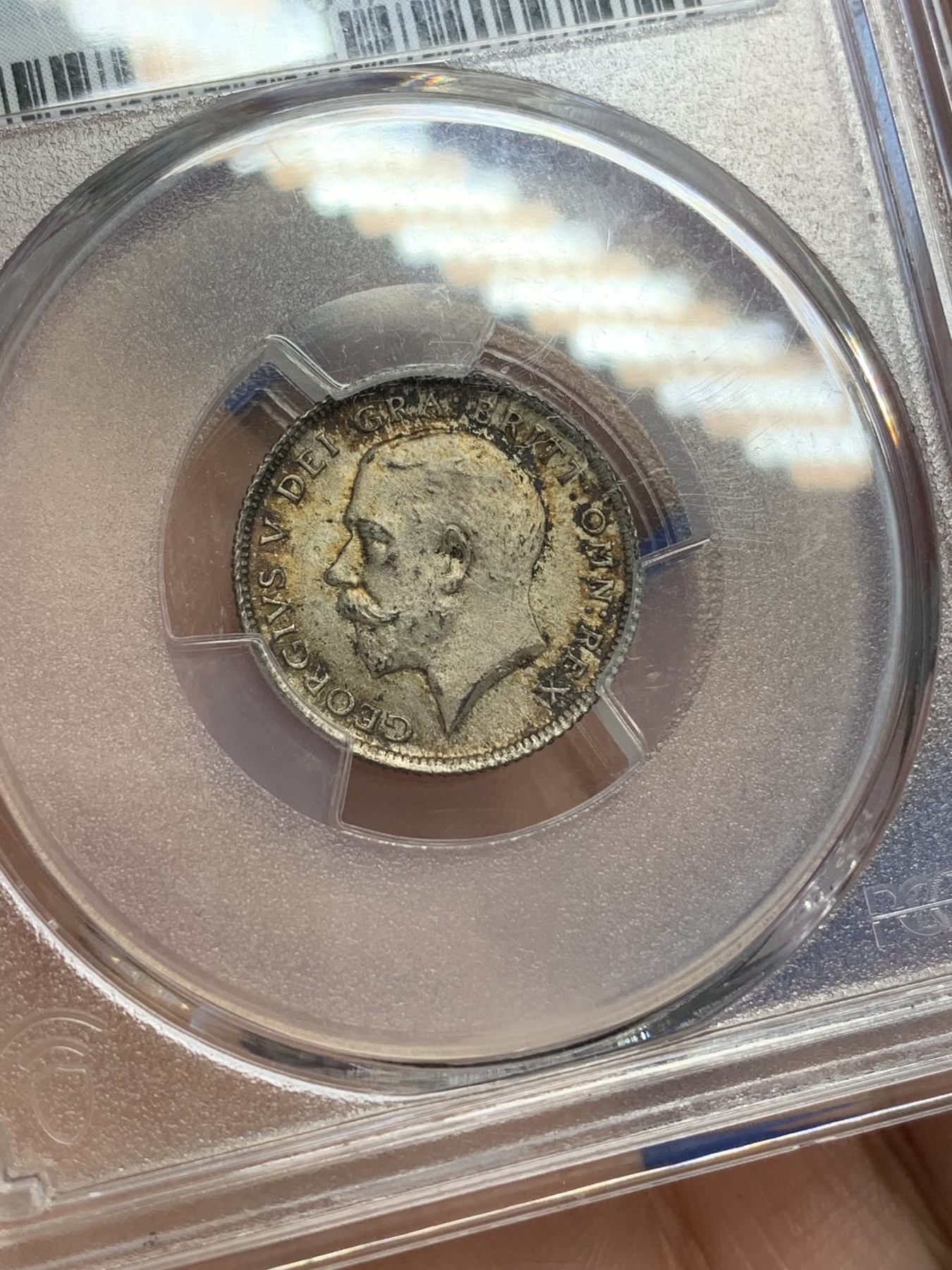 《竞宝斋》第215场-周日，周一 2场 (全场包邮) PCGS MS64 英国1924年乔五6便士银币