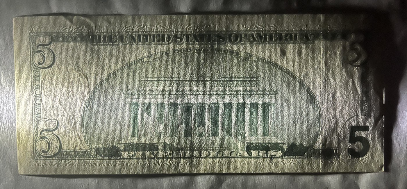 Chase Auction 第26期 - - 外钞、民国钞和人民币混合场！（临时有事，改到22号） 2003版 5美元 大头版 德克萨斯州Fort Worth新印钞厂印刷