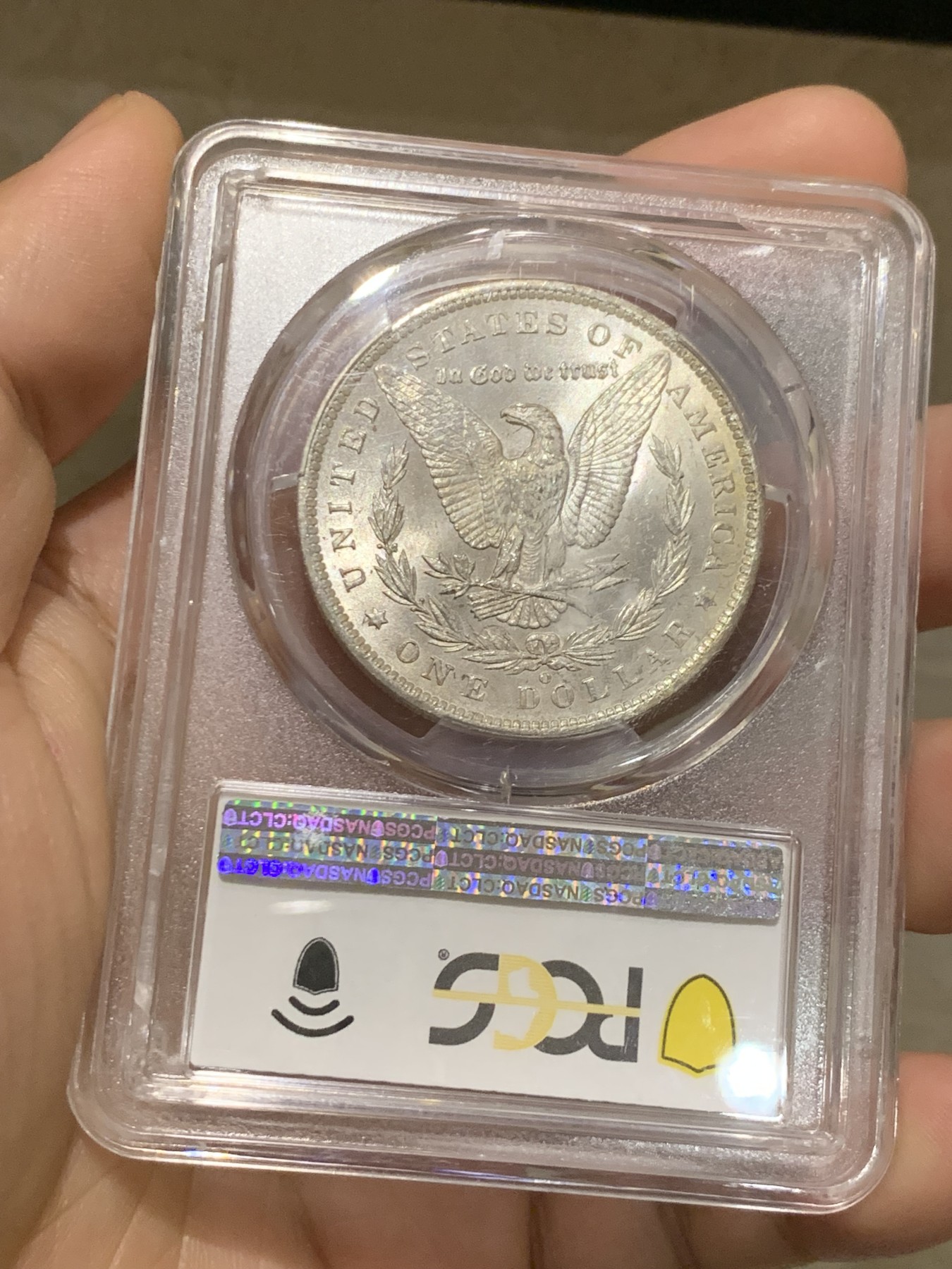 《竞宝斋》第215场-周日，周一 2场 (全场包邮) PCGS MS64 美国1885年O版摩根银元