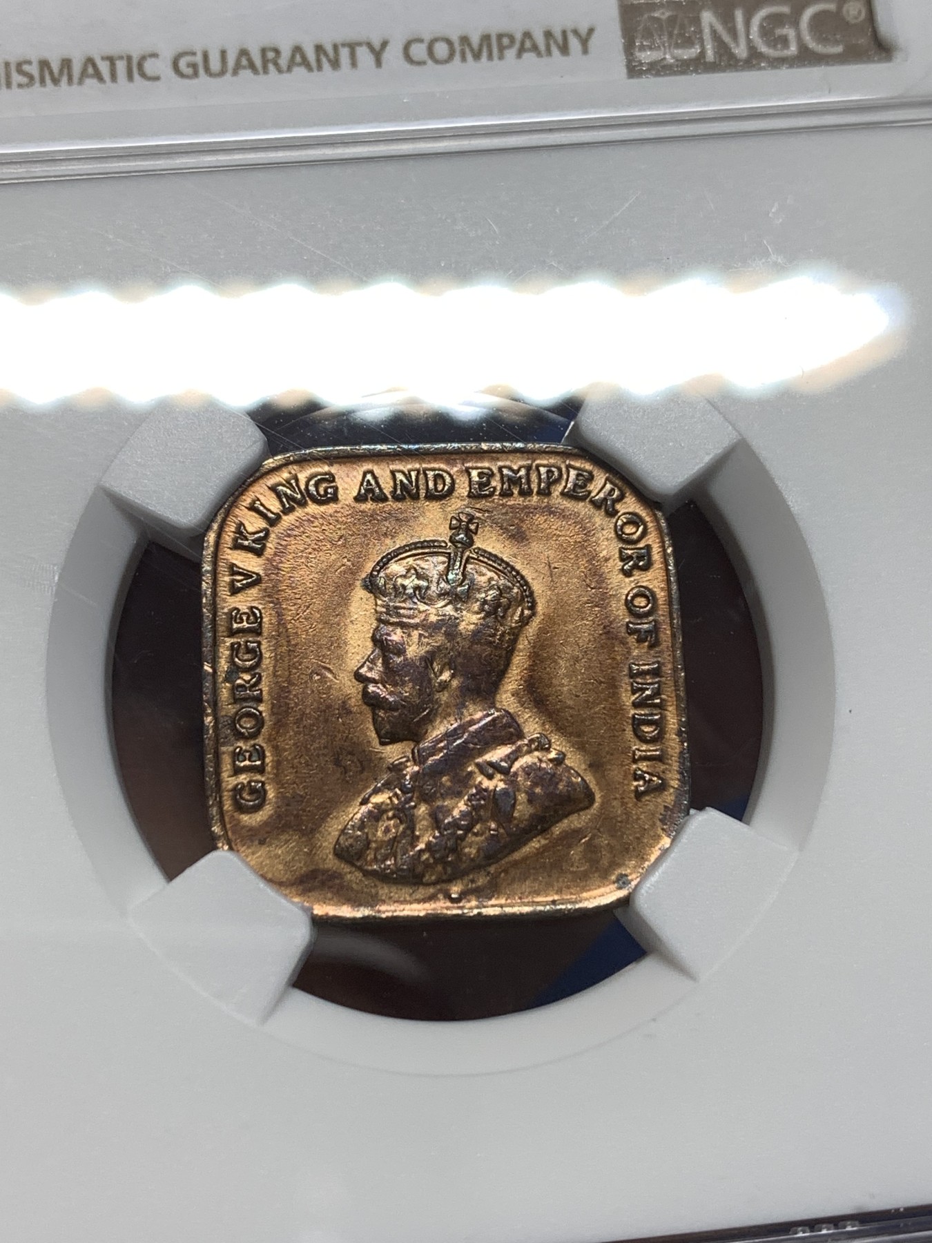 《竞宝斋》第215场-周日，周一 2场 (全场包邮) NGC AUD 1926年英属 海峡1分铜币