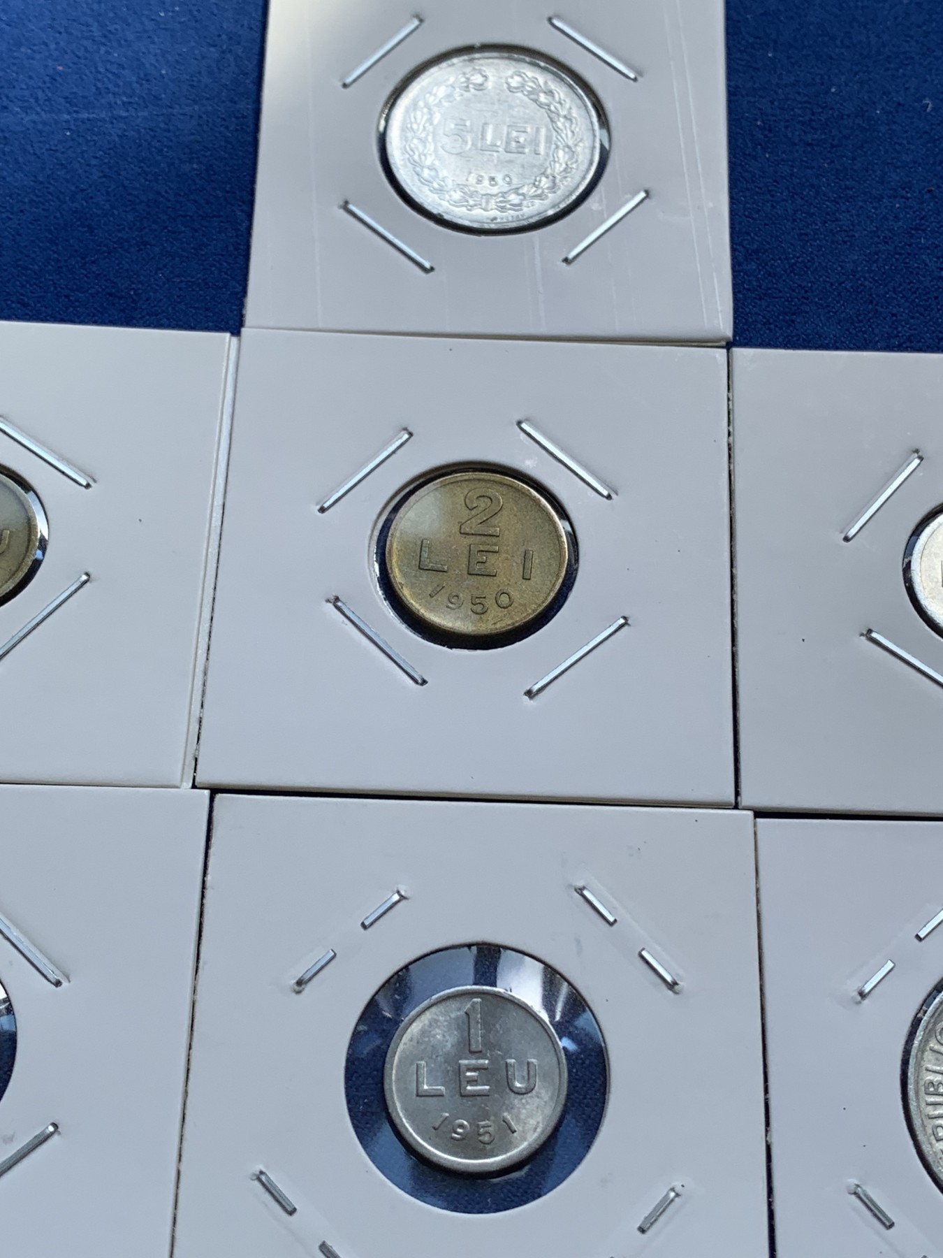 《竞宝斋》第215场-周日，周一 2场 (全场包邮) 7枚一组 罗马尼亚人民共和国早期裸币