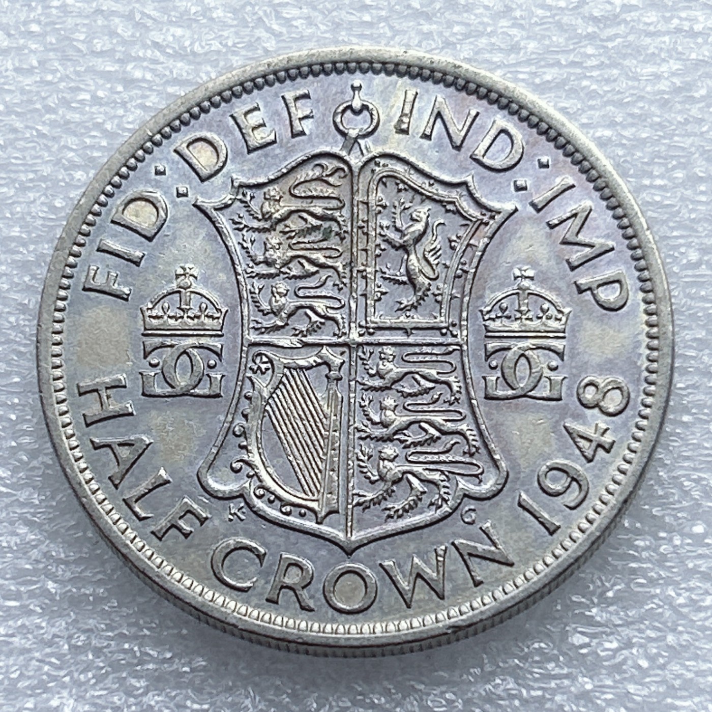 全场一元起拍 世界钱币散币专场 第37期 英国1948年半1/2克朗 乔六