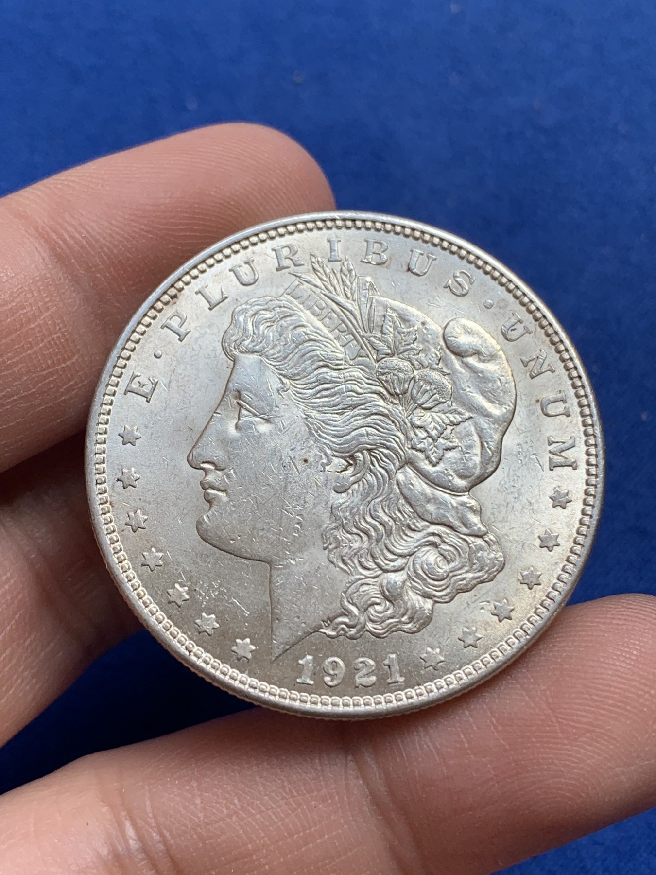 《竞宝斋》第215场-周日，周一 2场 (全场包邮) 美国1921年 摩根 1美元 大银币