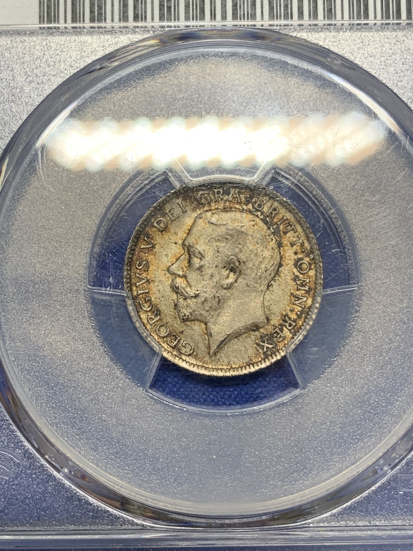 《竞宝斋》第215场-周日，周一 2场 (全场包邮) PCGS MS64 英国1924年乔五6便士银币