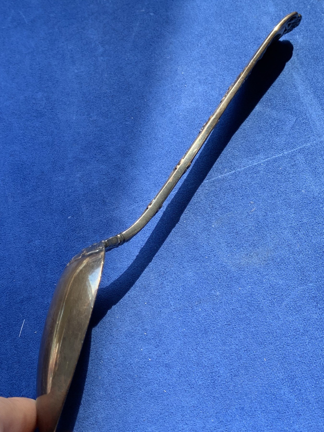 《竞宝斋》第215场-周日，周一 2场 (全场包邮) Tiffany蒂芙尼1889古董大勺 默认镀银 巨大规格21.8cm 94.6g