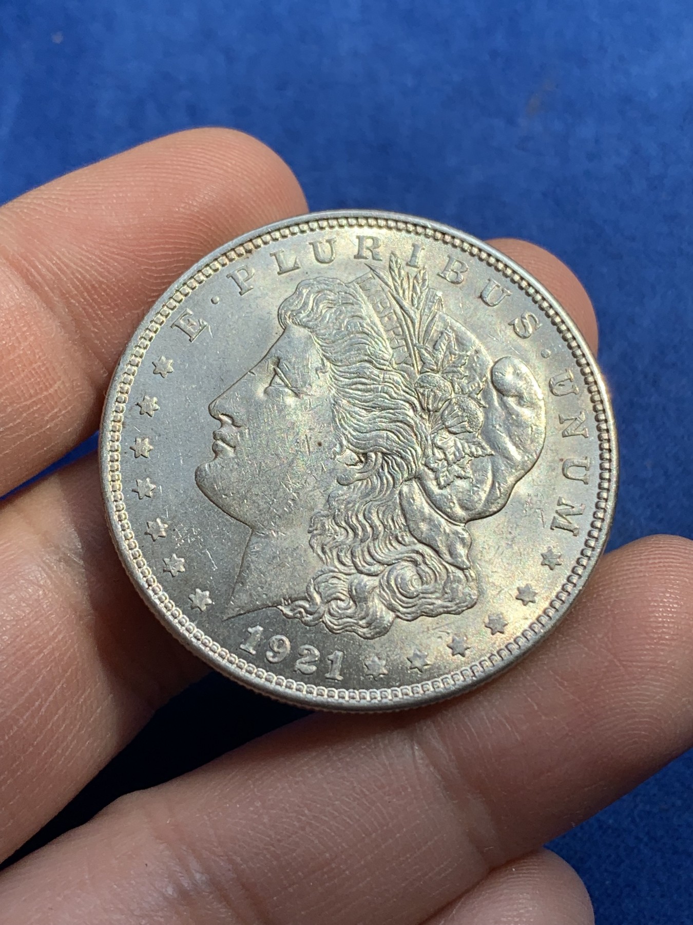 《竞宝斋》第215场-周日，周一 2场 (全场包邮) 美国1921年 摩根 1美元 大银币