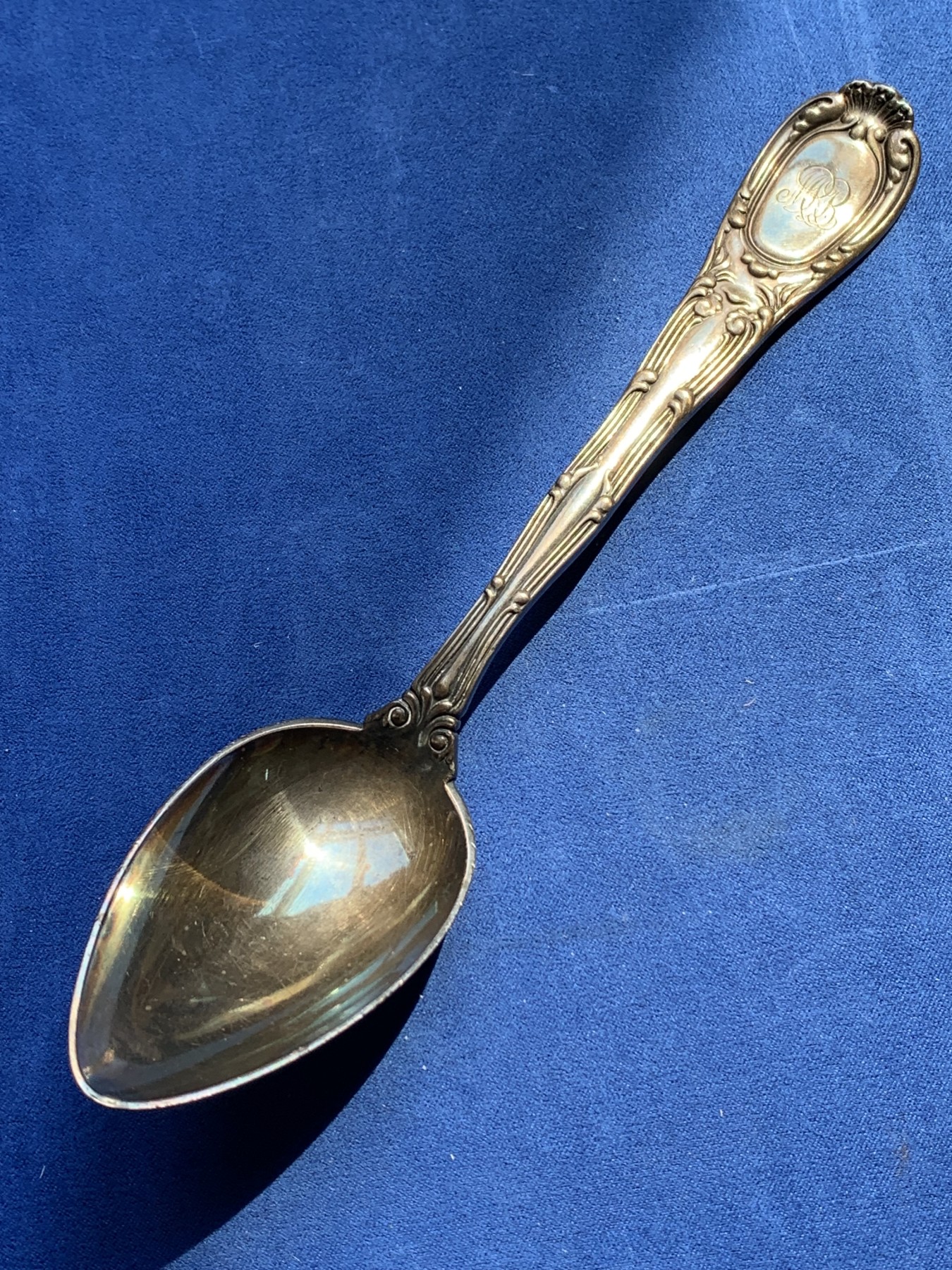 《竞宝斋》第215场-周日，周一 2场 (全场包邮) Tiffany蒂芙尼1889古董大勺 默认镀银 巨大规格21.8cm 94.6g