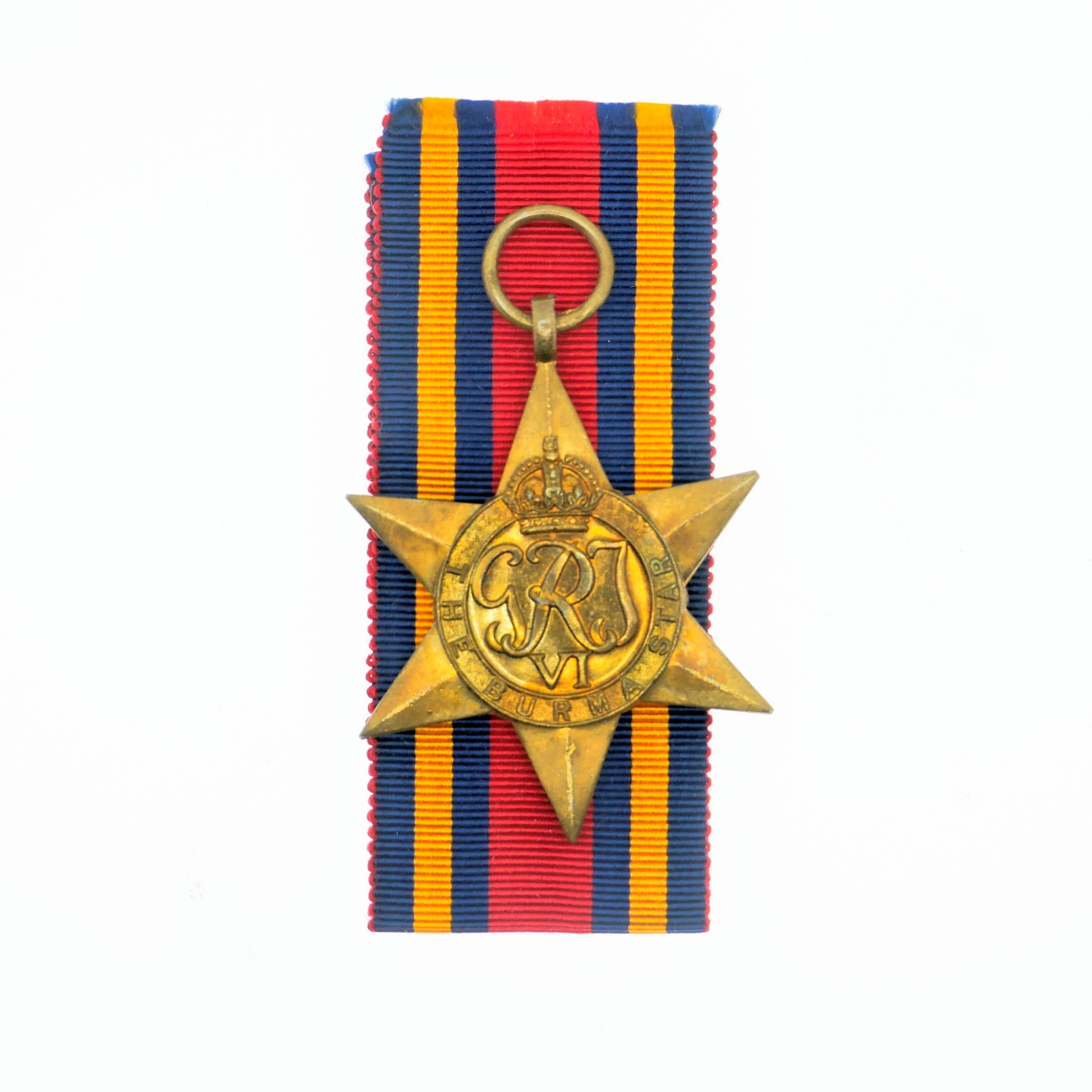 勋章奖章交易所11月18日拍卖 英国缅甸之星奖章，原版绶带，好品