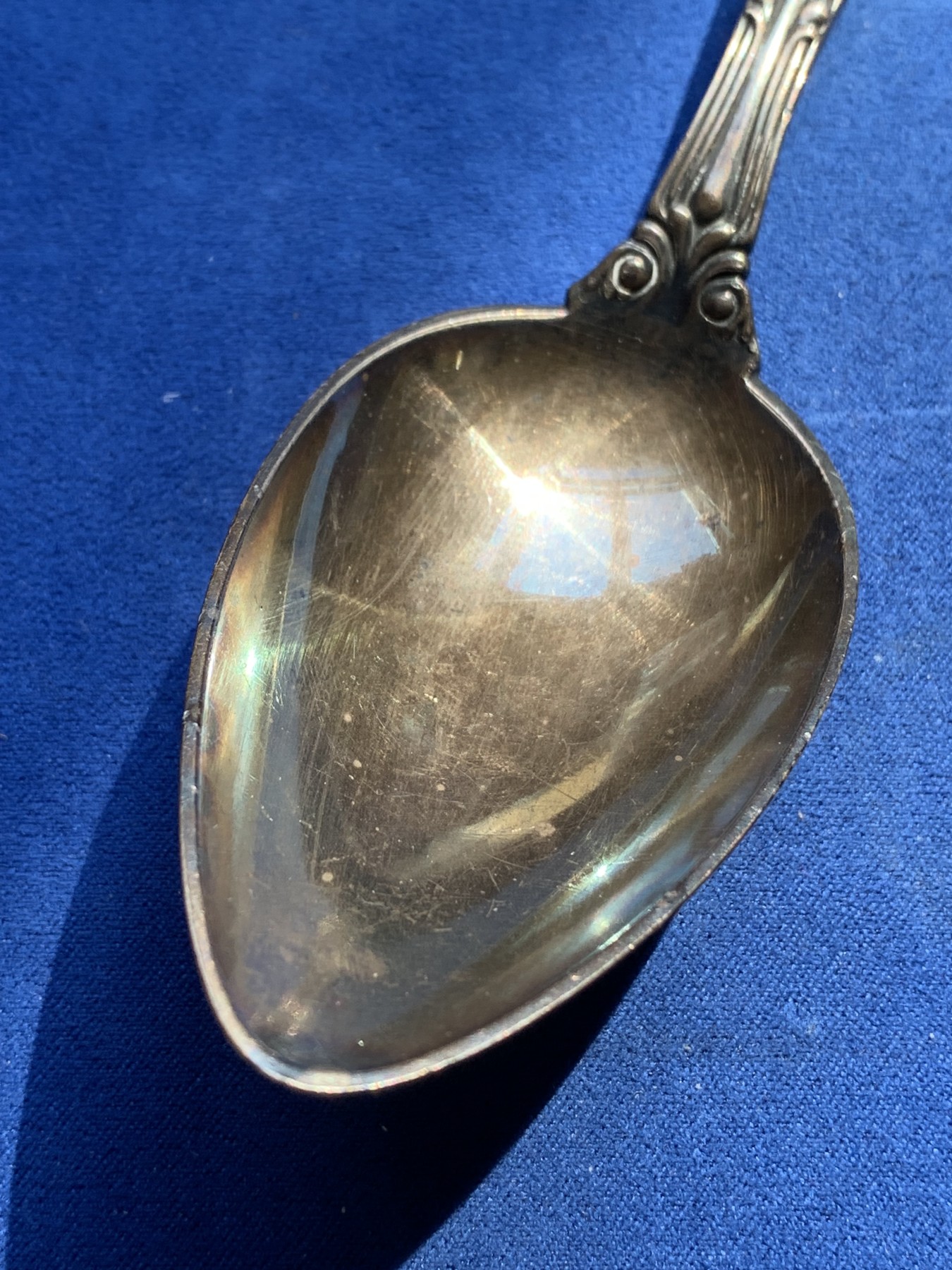 《竞宝斋》第215场-周日，周一 2场 (全场包邮) Tiffany蒂芙尼1889古董大勺 默认镀银 巨大规格21.8cm 94.6g