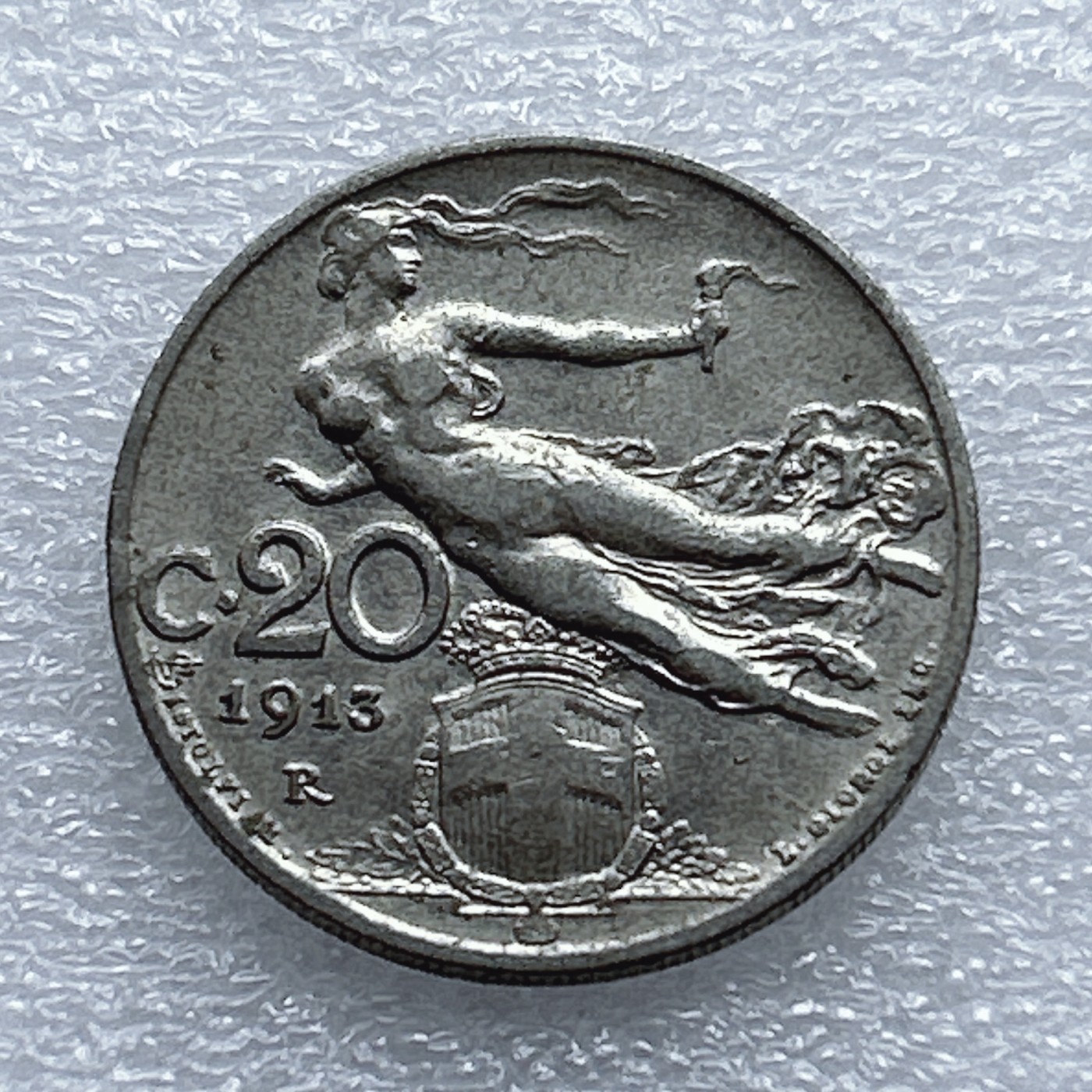 全场一元起拍 世界钱币散币专场 第37期 意大利1913年20分