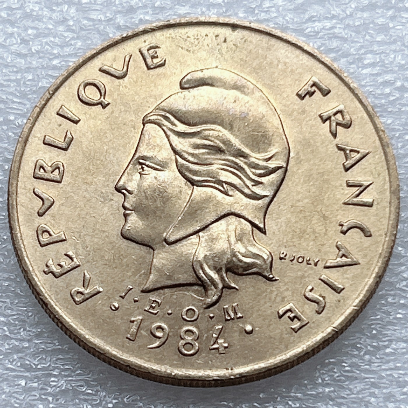 全场一元起拍 世界钱币散币专场 第37期 法属波利尼西亚1984年100法郎铜镍币 自由女神 原光品