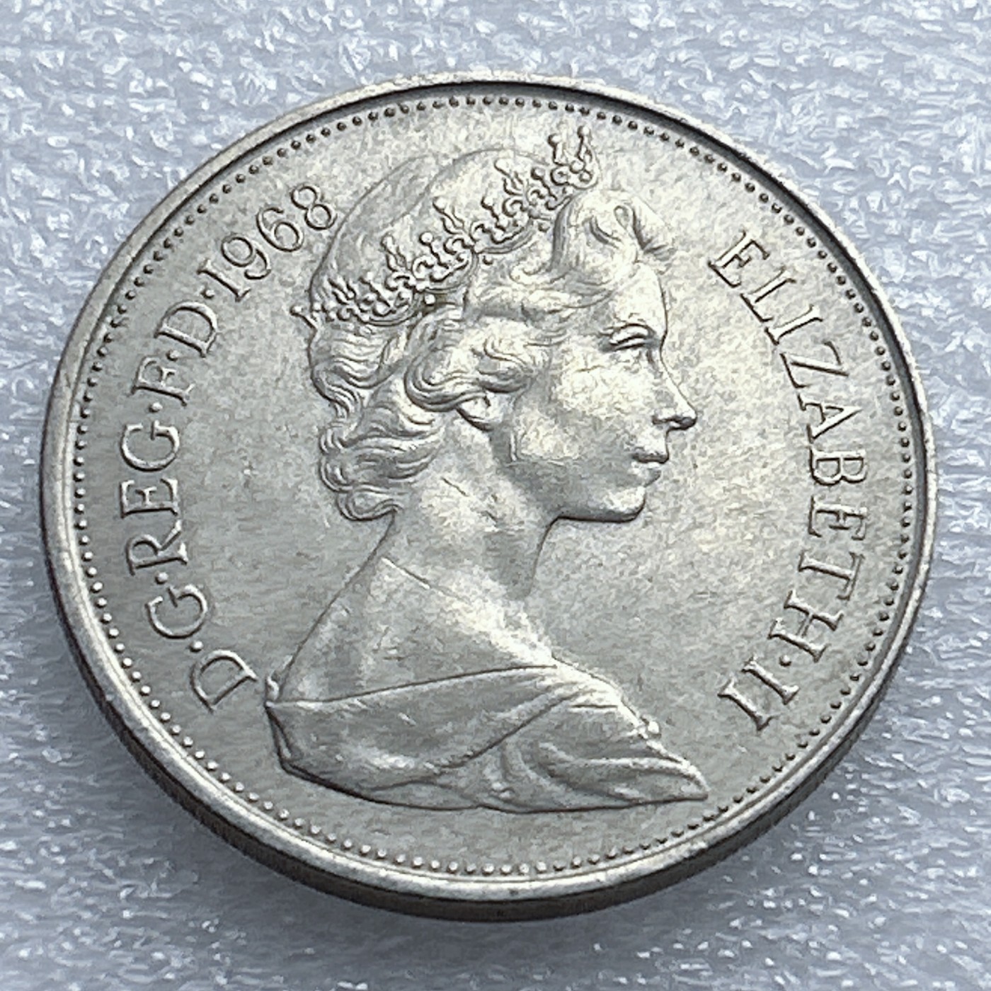 全场一元起拍 世界钱币散币专场 第37期 英国1968年大10便士硬币 英伦雄狮皇冠