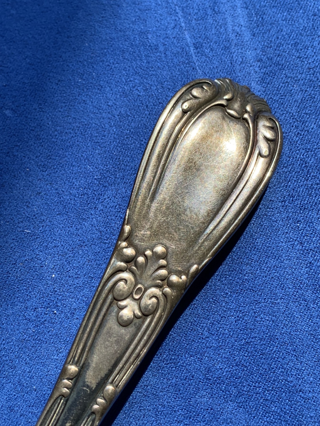 《竞宝斋》第215场-周日，周一 2场 (全场包邮) Tiffany蒂芙尼1889古董大勺 默认镀银 巨大规格21.8cm 94.6g