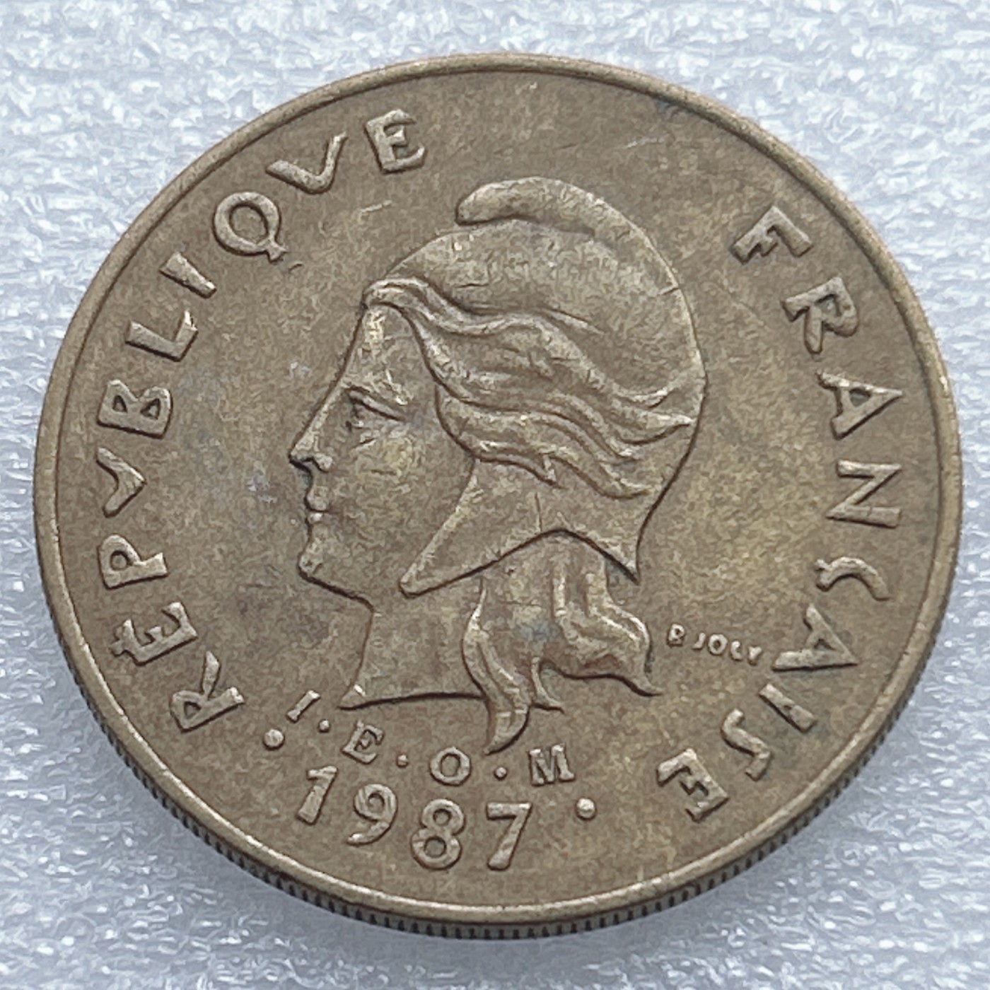 全场一元起拍 世界钱币散币专场 第37期 1987年法属新喀里多尼亚100法郎硬币