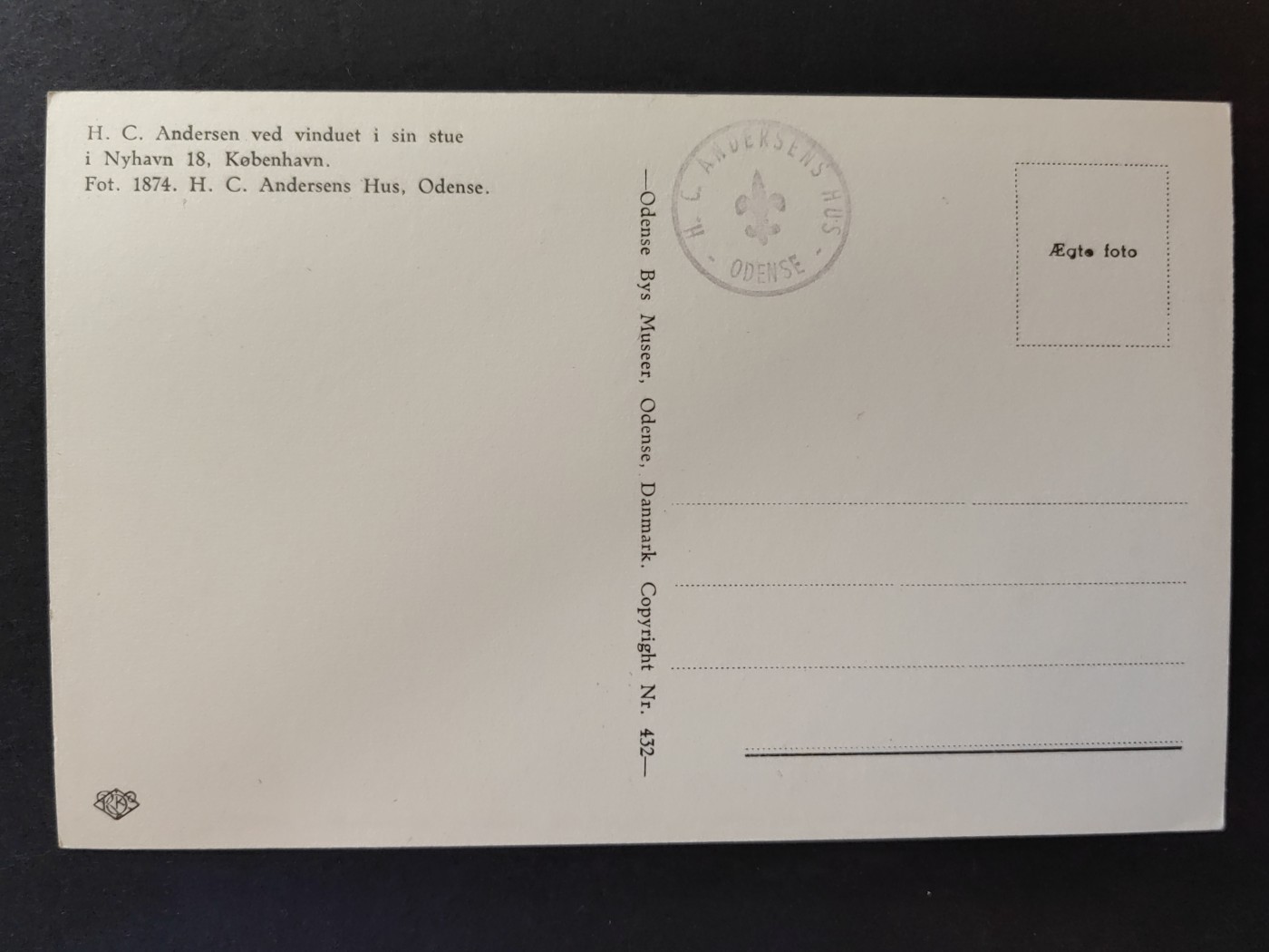 欧洲古典明信片封专场（拍卖）第②⑦场 苏联时期明信片（安徒生坐在客厅窗户前）