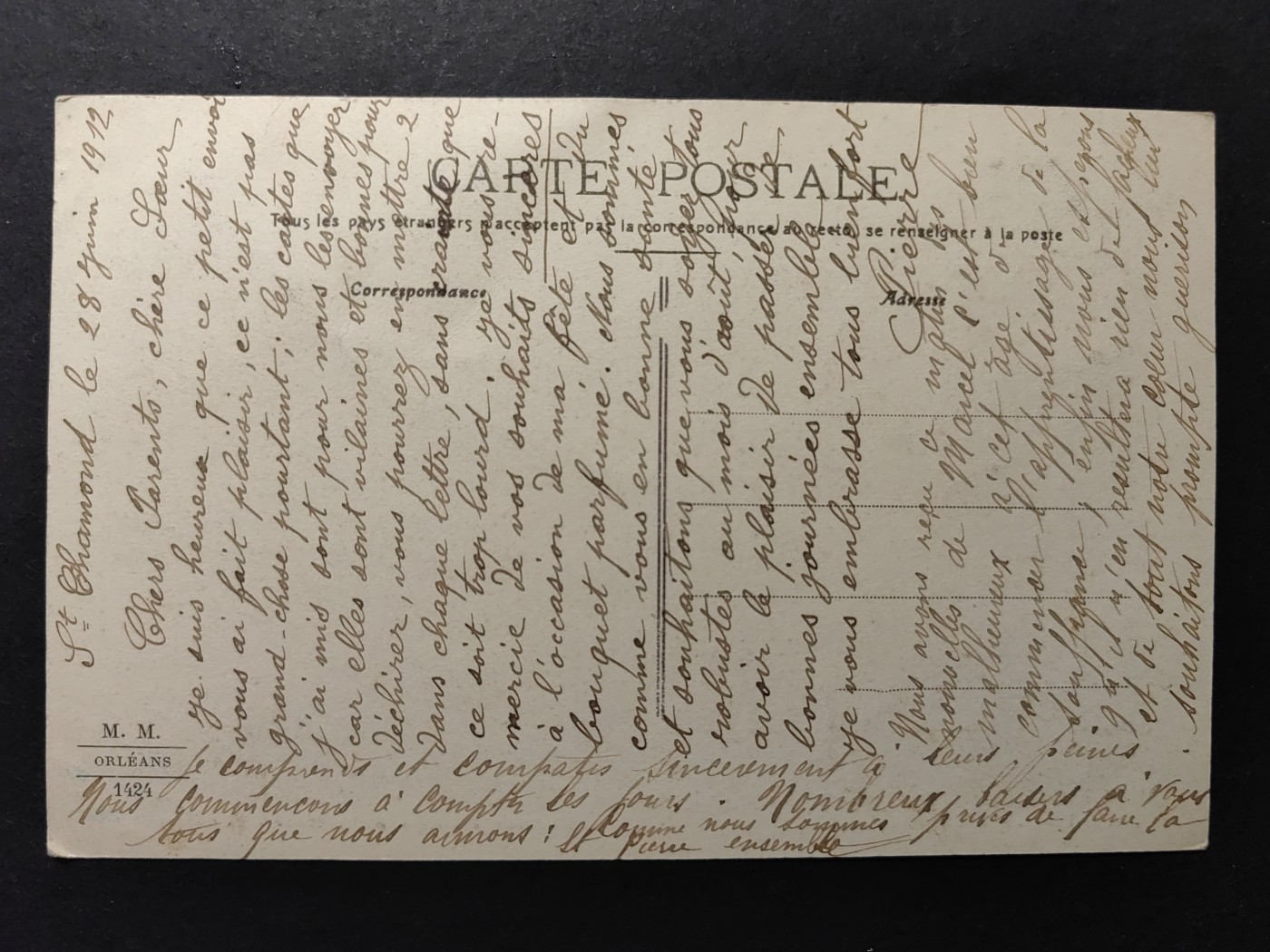 欧洲古典明信片封专场（拍卖）第②⑦场 欧洲古典明信片（奥尔良纪念碑）