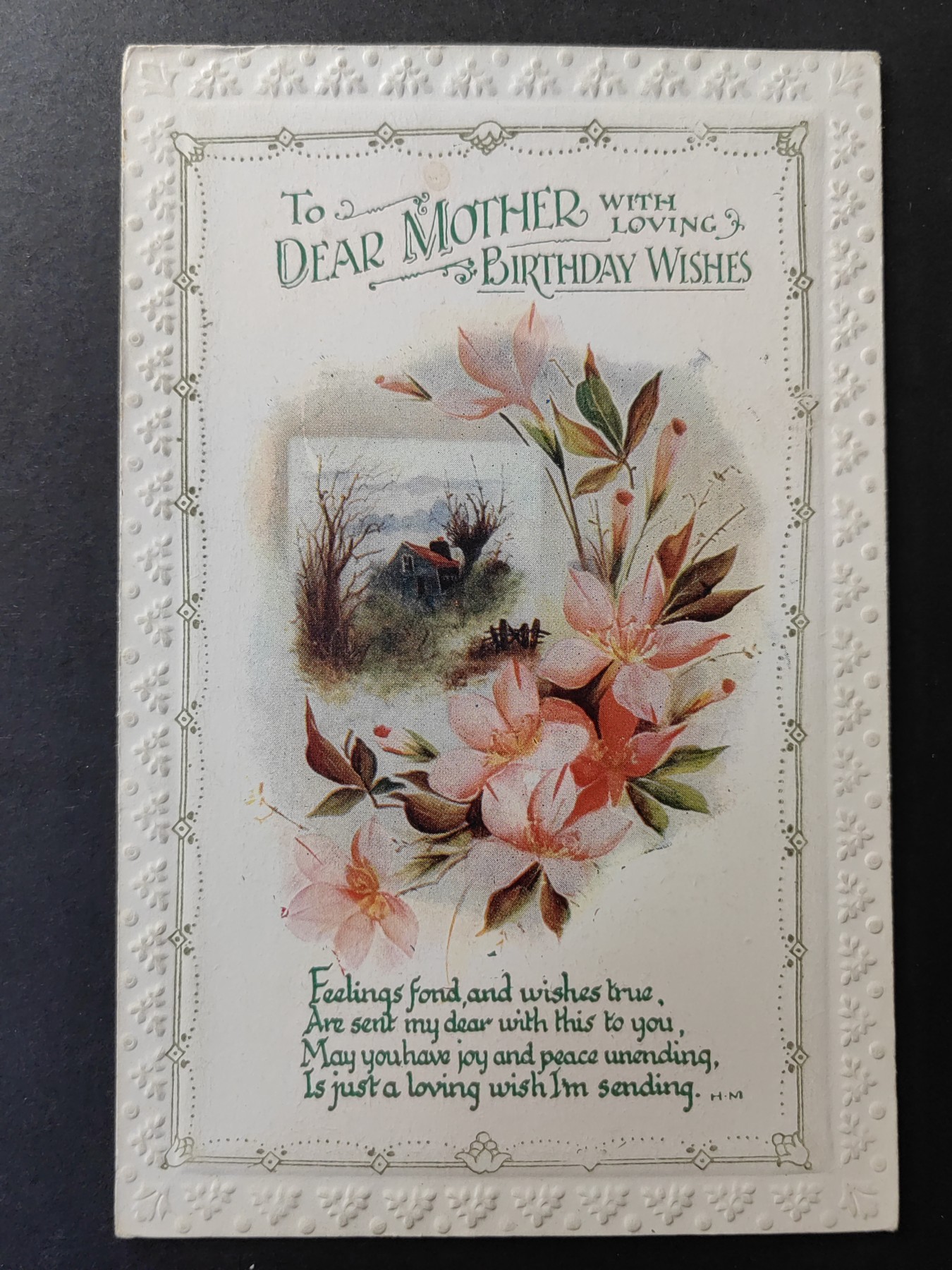 欧洲古典明信片封专场（拍卖）第②⑦场 欧洲古典明信片（祝福卡 母亲节快乐 压花片）