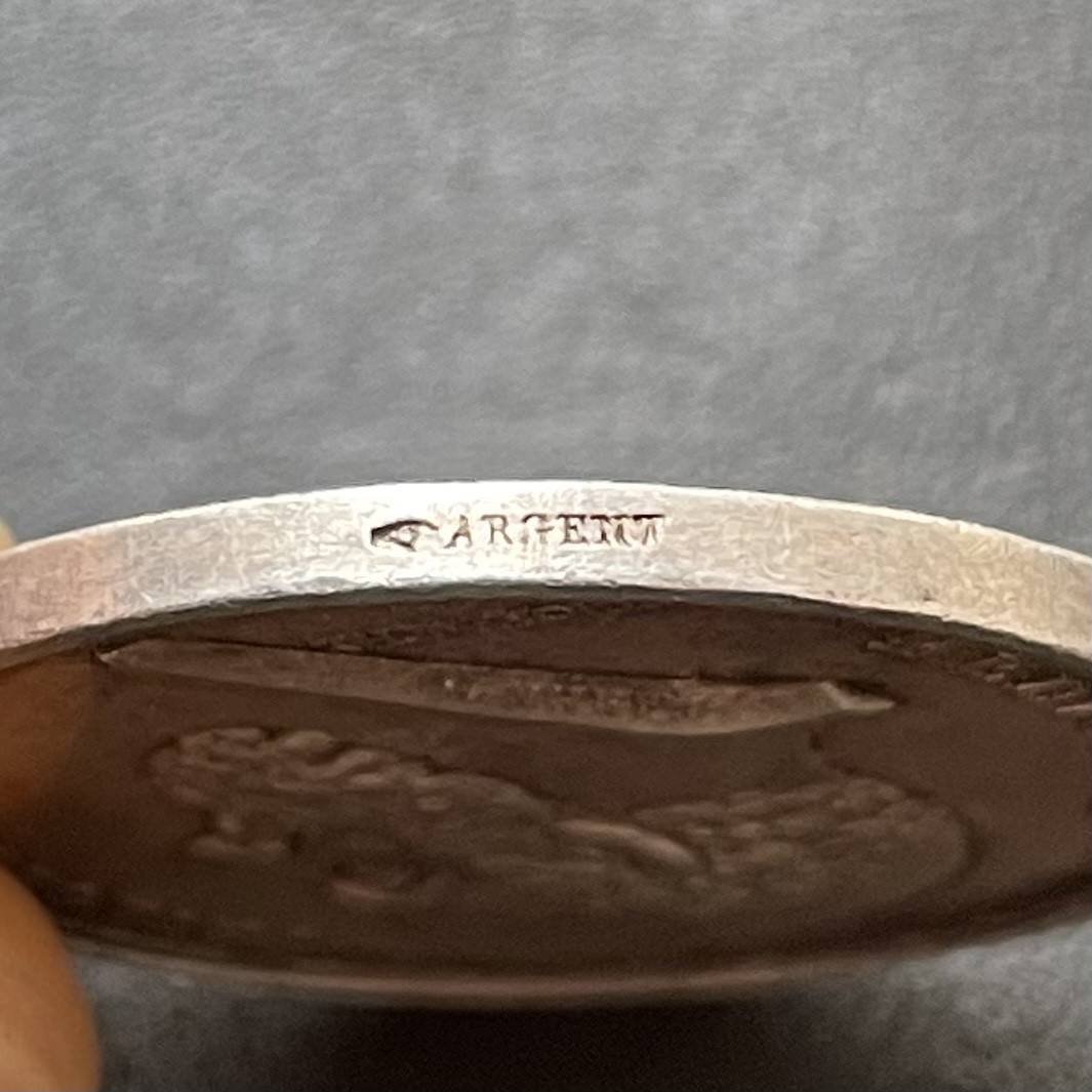 「木头集藏」章牌专场-第33期 法国 希波克拉底 医疗银章 直径：30 mm，11.5g ，边铭：手指 ARGENT（1845-1860年）