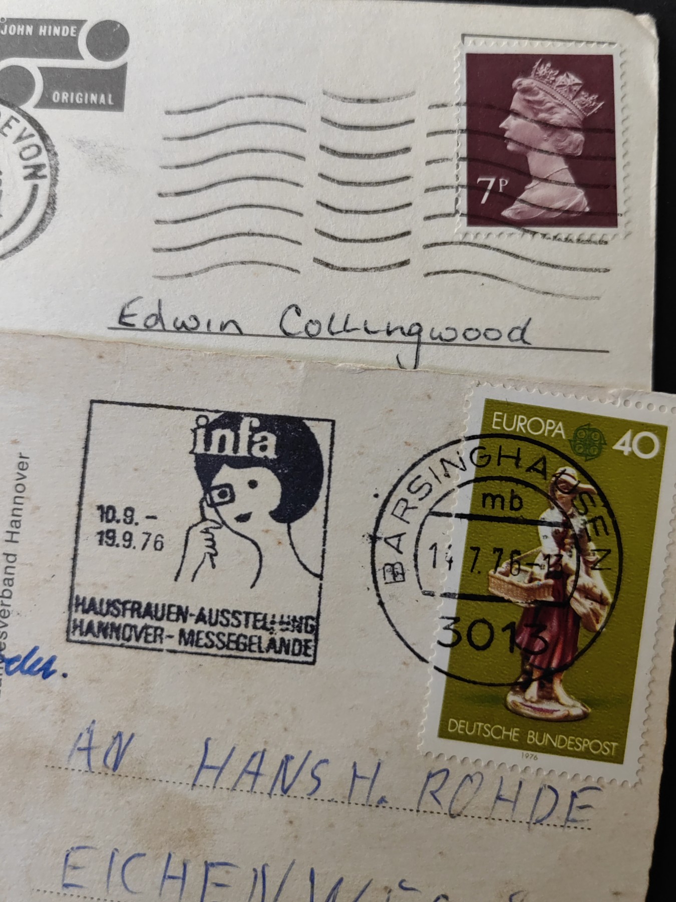 欧洲古典明信片封专场（拍卖）第②⑦场 彩色实寄明信片6件