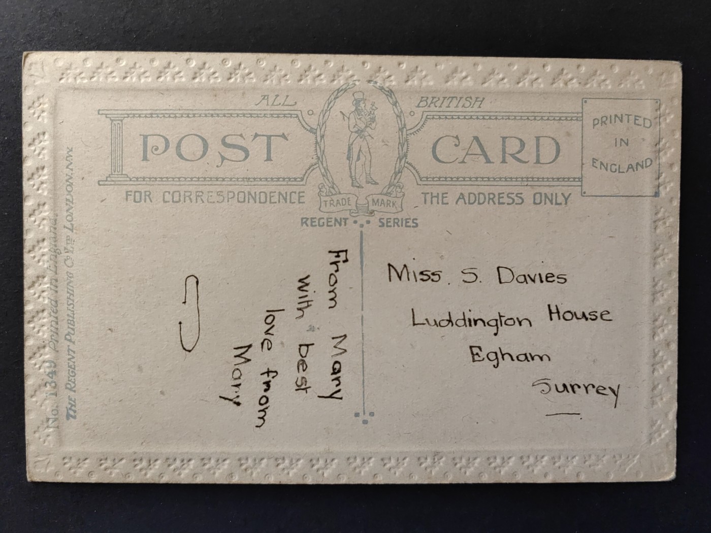 欧洲古典明信片封专场（拍卖）第②⑦场 欧洲古典明信片（祝福卡 母亲节快乐 压花片）