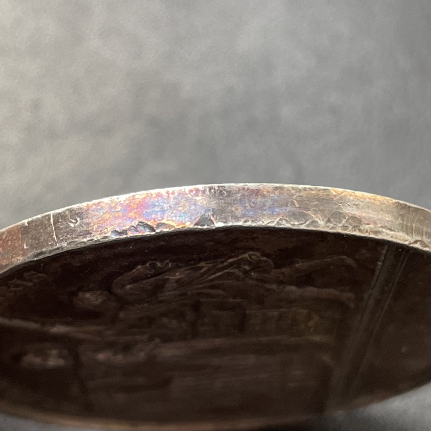 「木头集藏」章牌专场-第33期 法国克莱蒙费朗军事银奖章 直径：51 mm，58.5g， 边铭：菱形厂标，野猪头银标