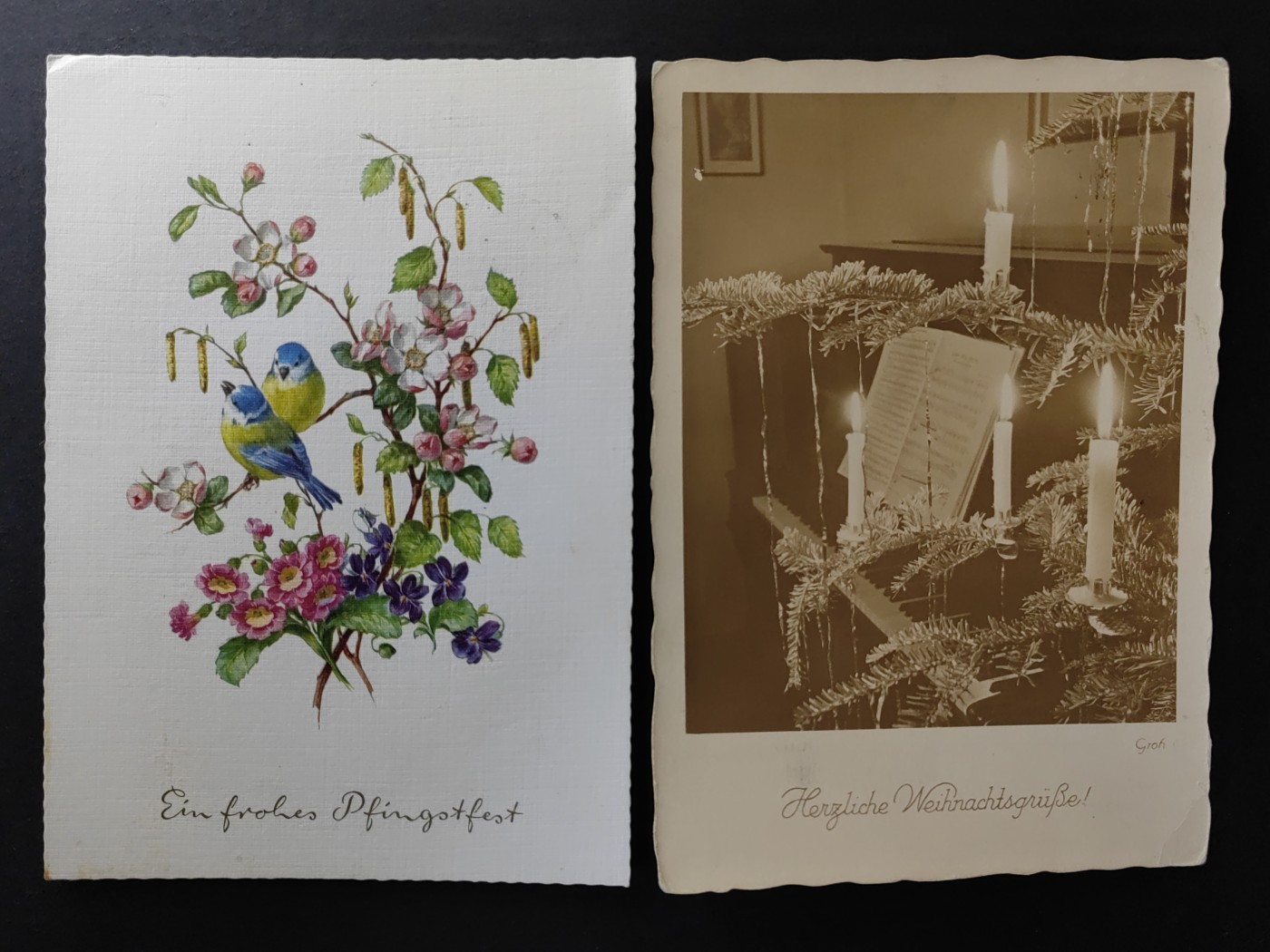 欧洲古典明信片封专场（拍卖）第②⑦场 彩色明信片6件（其中一张是1936年）