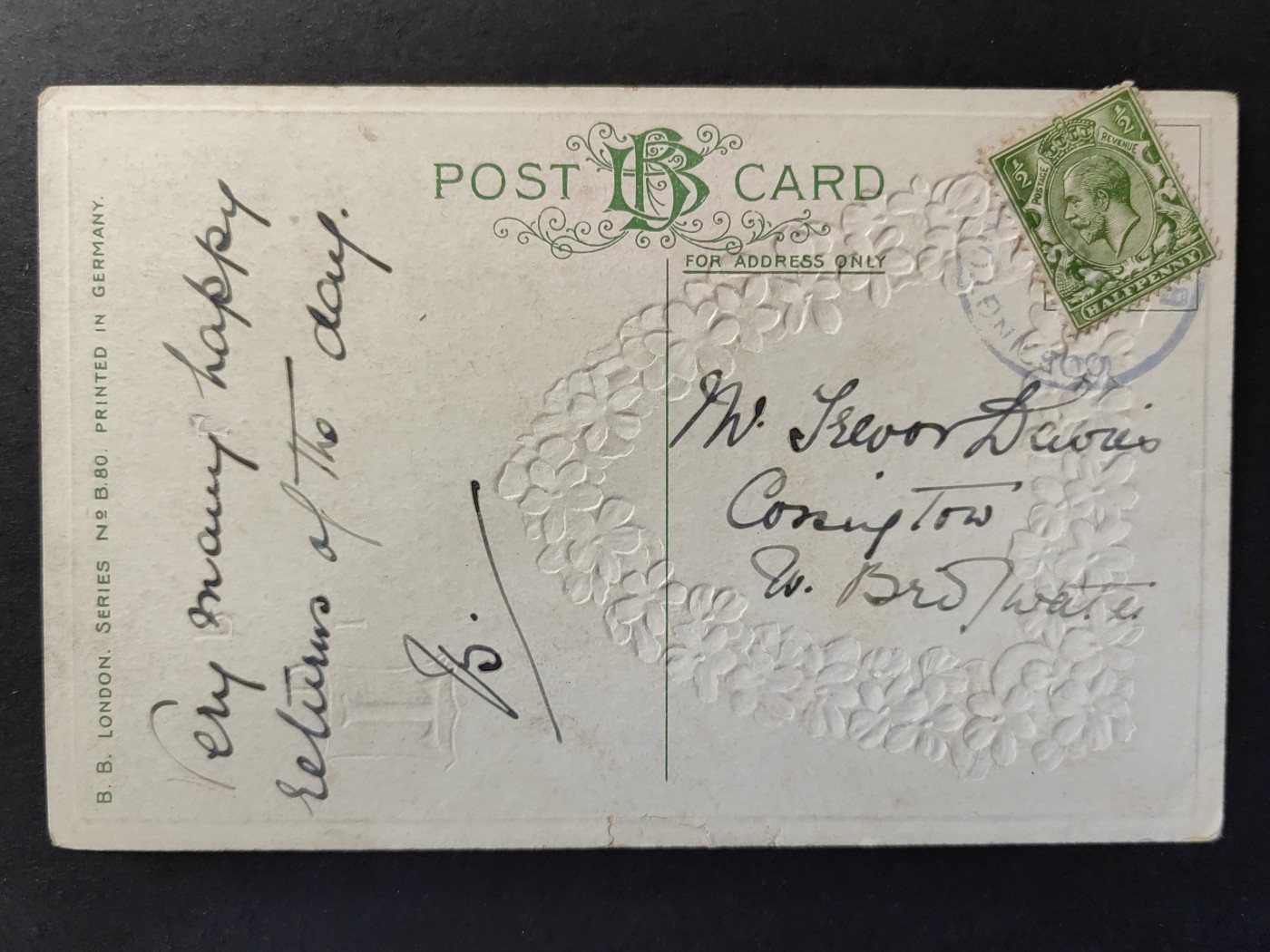 欧洲古典明信片封专场（拍卖）第②⑦场 欧洲古典明信片（祝福卡 生日快乐 压花片）