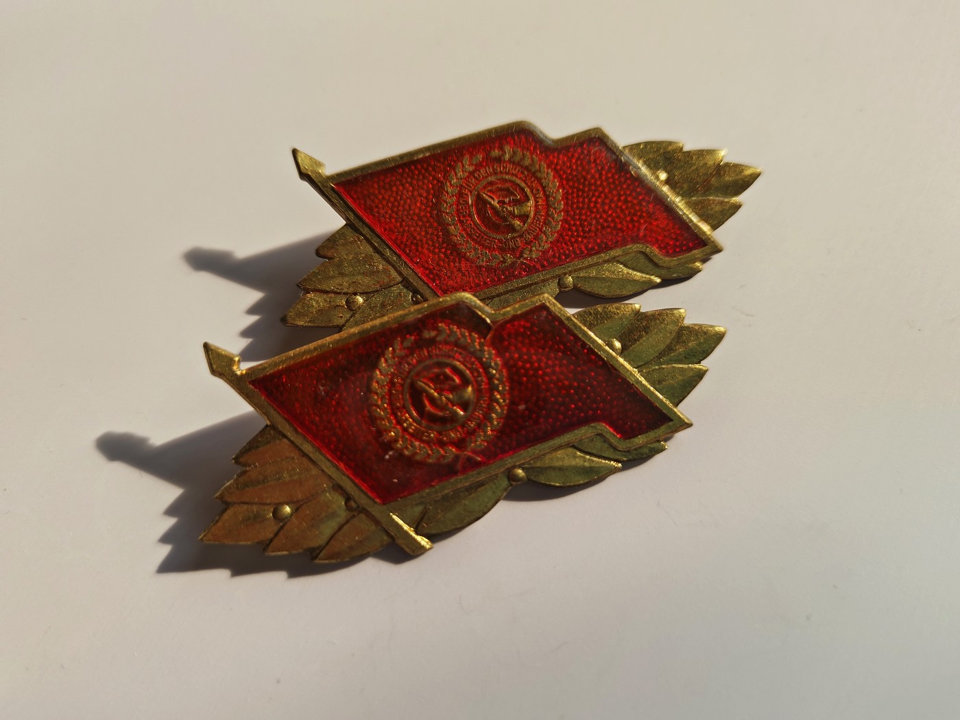 白狐勋赏拍卖第七期11.18专场 民主德国工战队特级技能章两枚