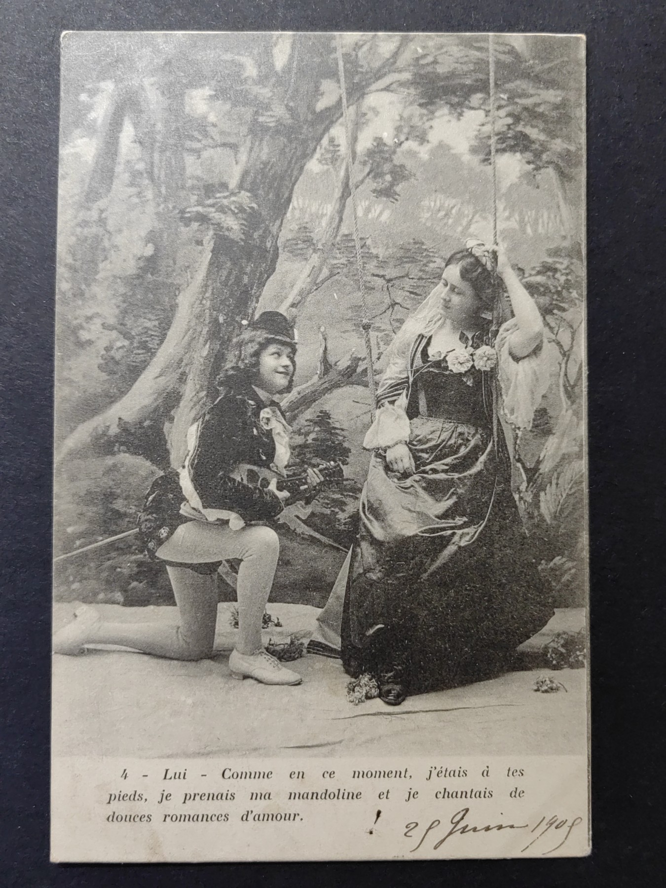 欧洲古典明信片封专场（拍卖）第②⑦场 欧洲古典明信片（拿着我的曼陀林，唱着甜蜜的爱情浪漫）