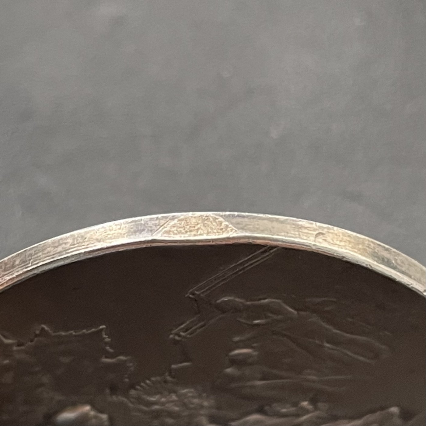 「木头集藏」章牌专场-第33期 F.Vernon～法国园艺银奖章 直径：40mm,29.3g，边铭：菱形厂标 密涅瓦银标 ARGENT 950/1000。