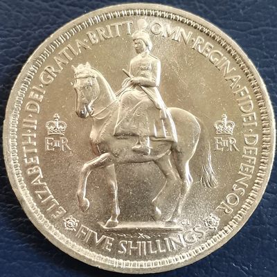 英国 5先令纪念币 品相如图 邮费自理 - 英国 5先令纪念币 品相如图 邮费自理